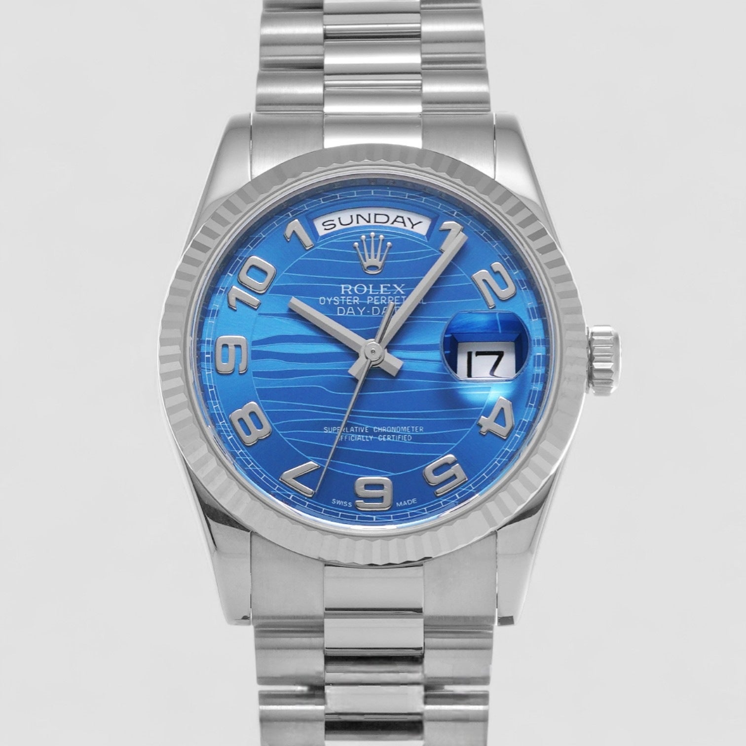 White Gold President Blue Waves