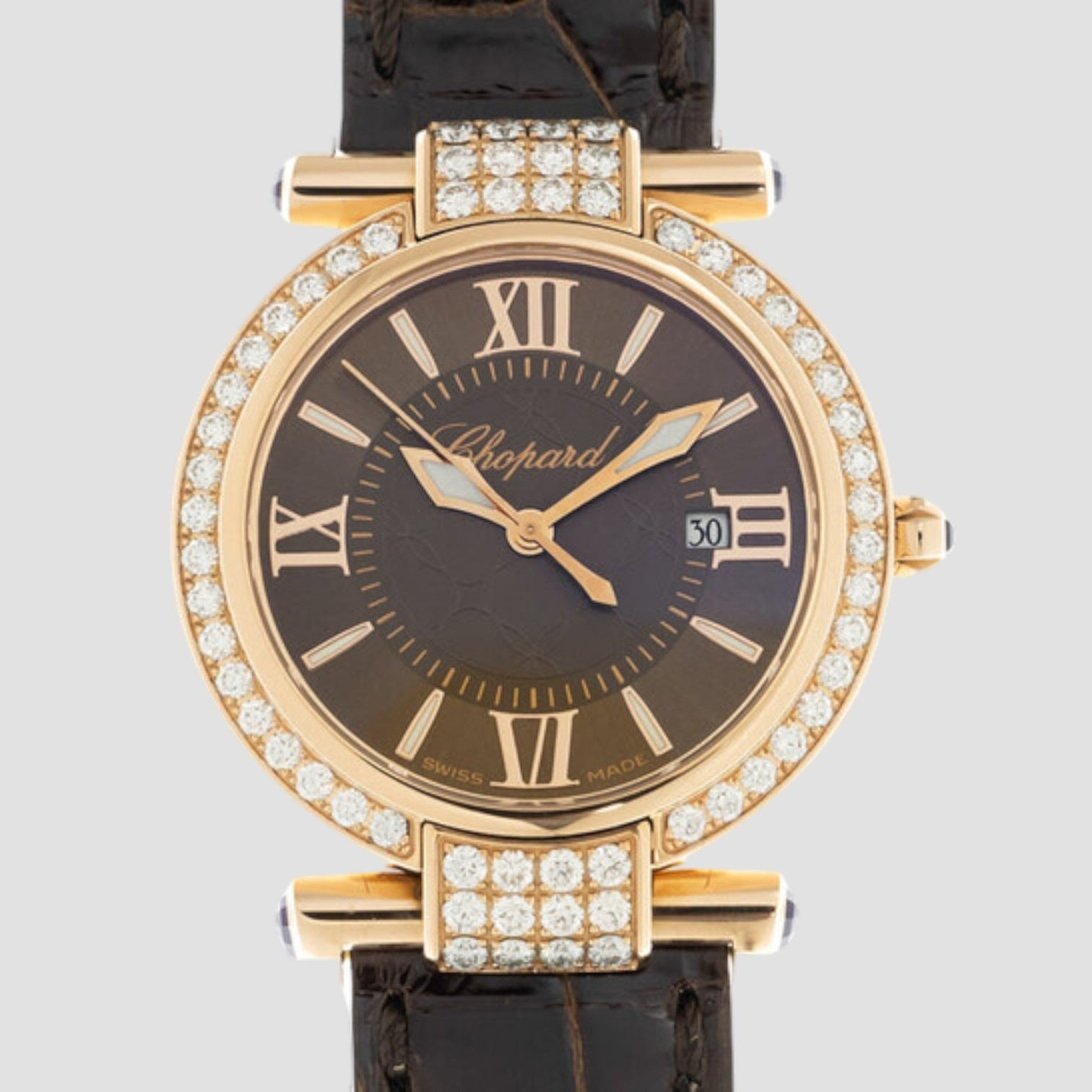 Imperiale Quartz Diamond Brown Dial Ladies Watch