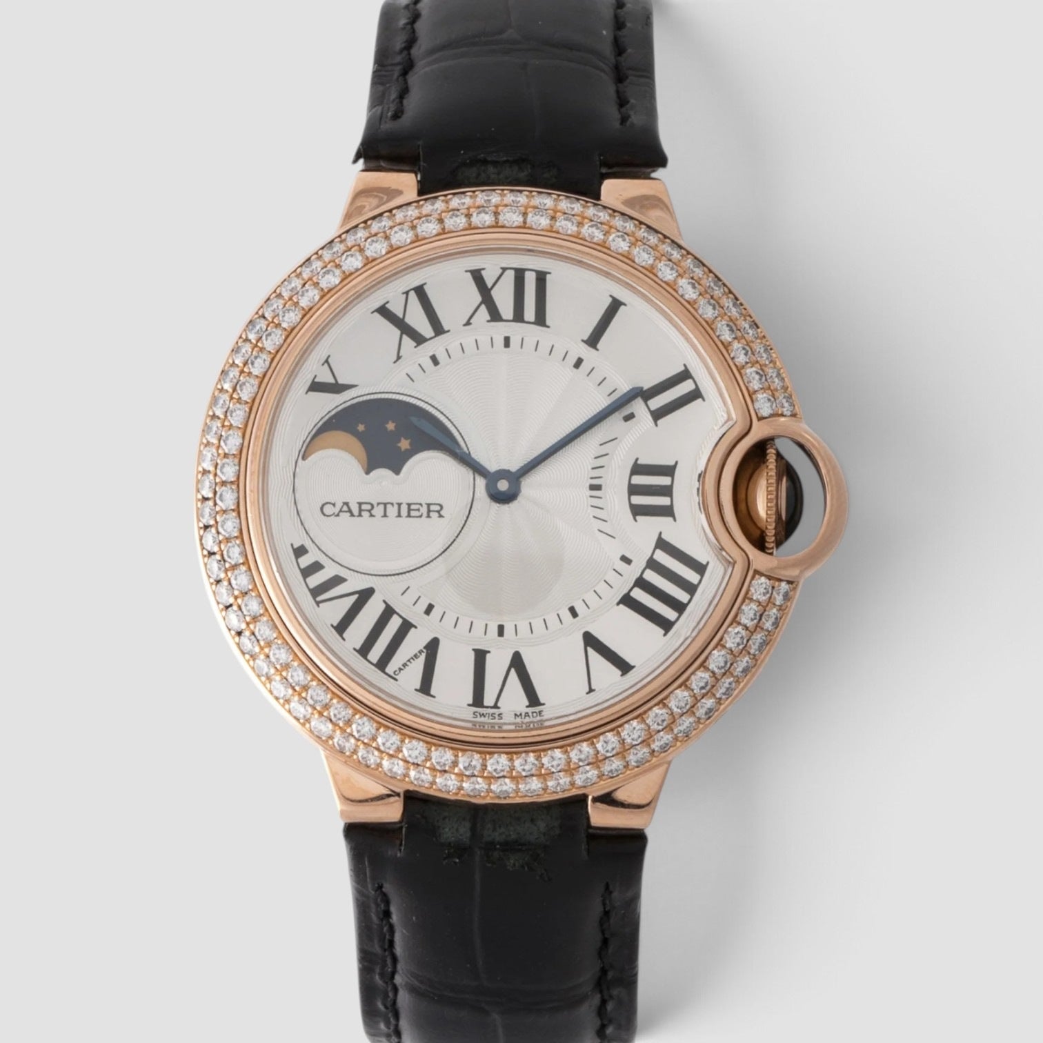 Ballon Bleu de Cartier 37mm 18K Rose Gold Diamond Bezel