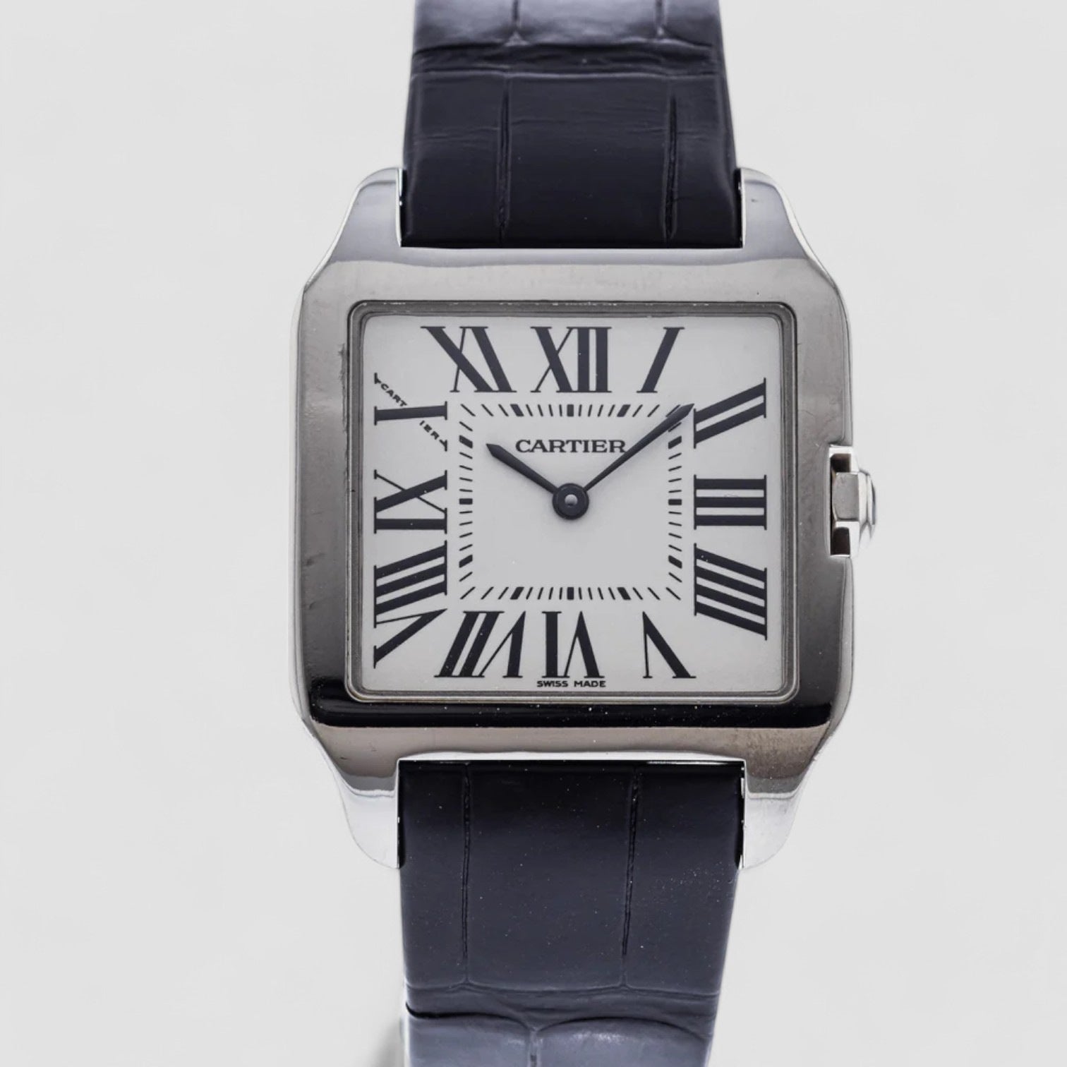 Santos Dumont White Gold Quartz Women's Watch