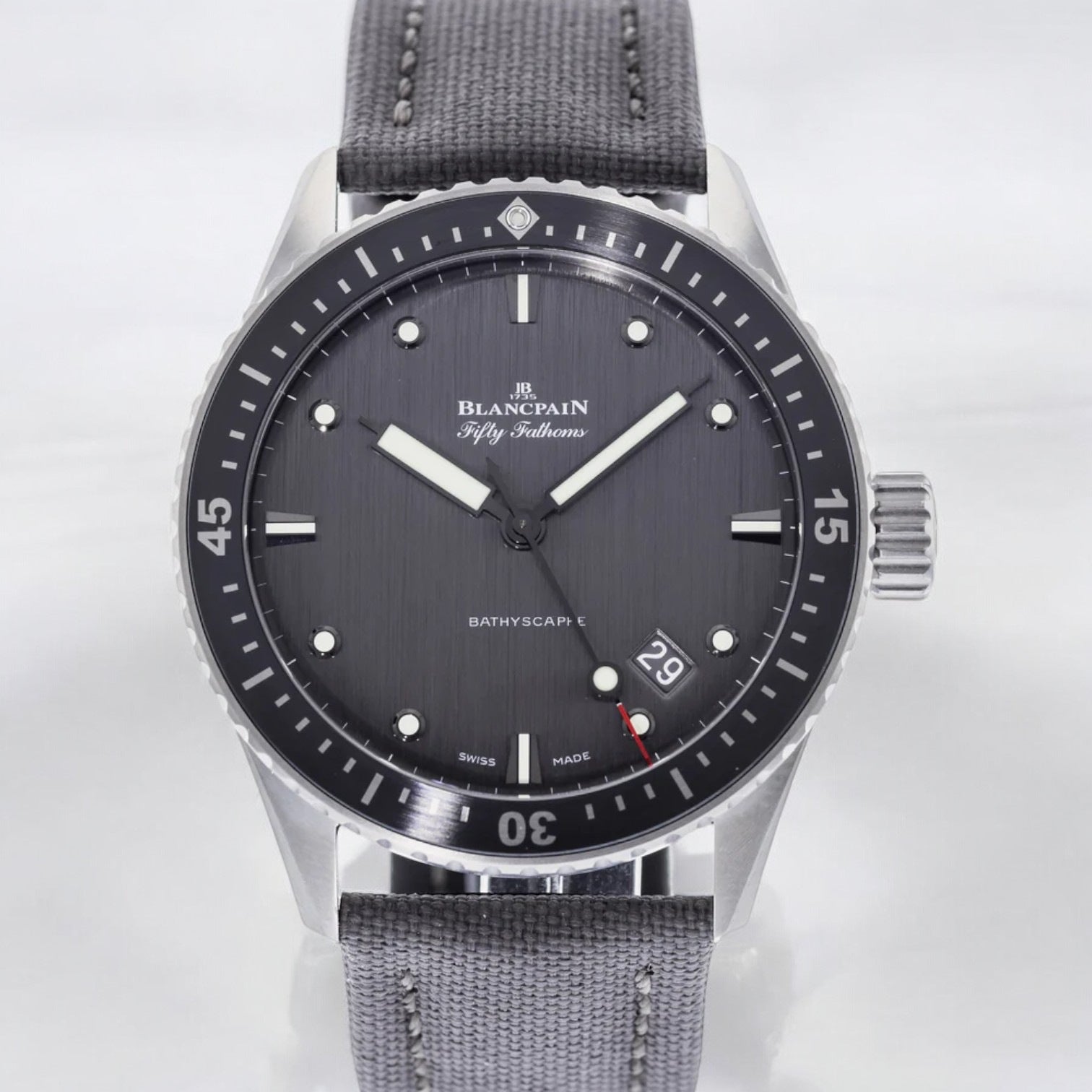Fifty Fathoms Bathyscaphe Grey Dial SS