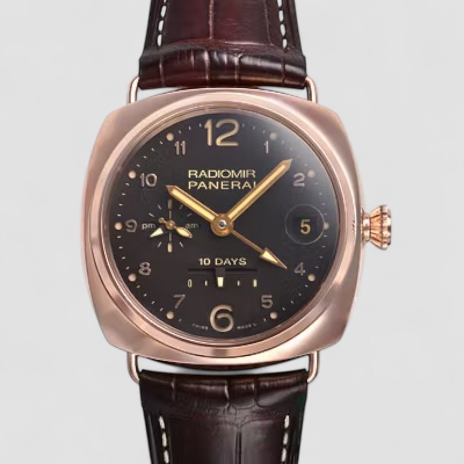 10 days gmt oro rosso automatic rose gold men's watch
