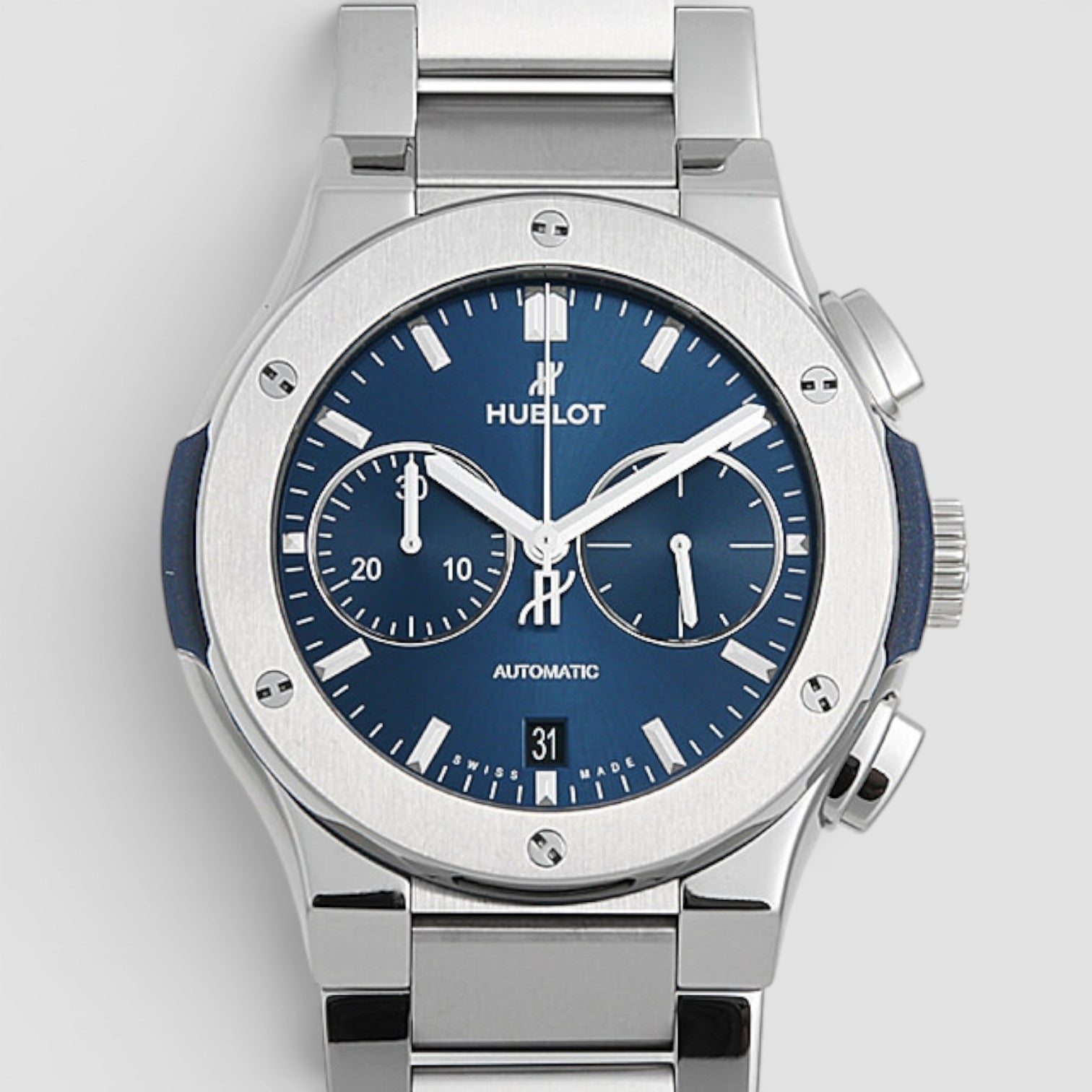 Classic Fusion Chronograph 42mm Blue Titanium