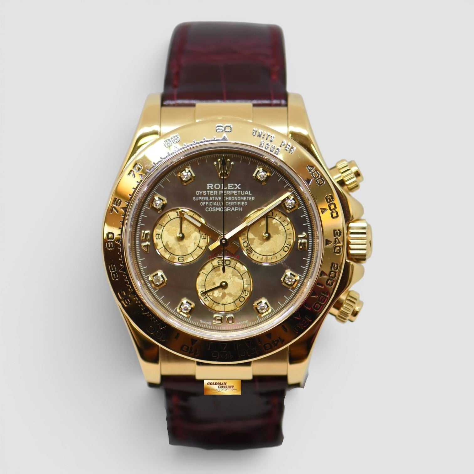 Cosmograph Daytona 18K Yellow Gold Tahitian Pearl Diamond Dial