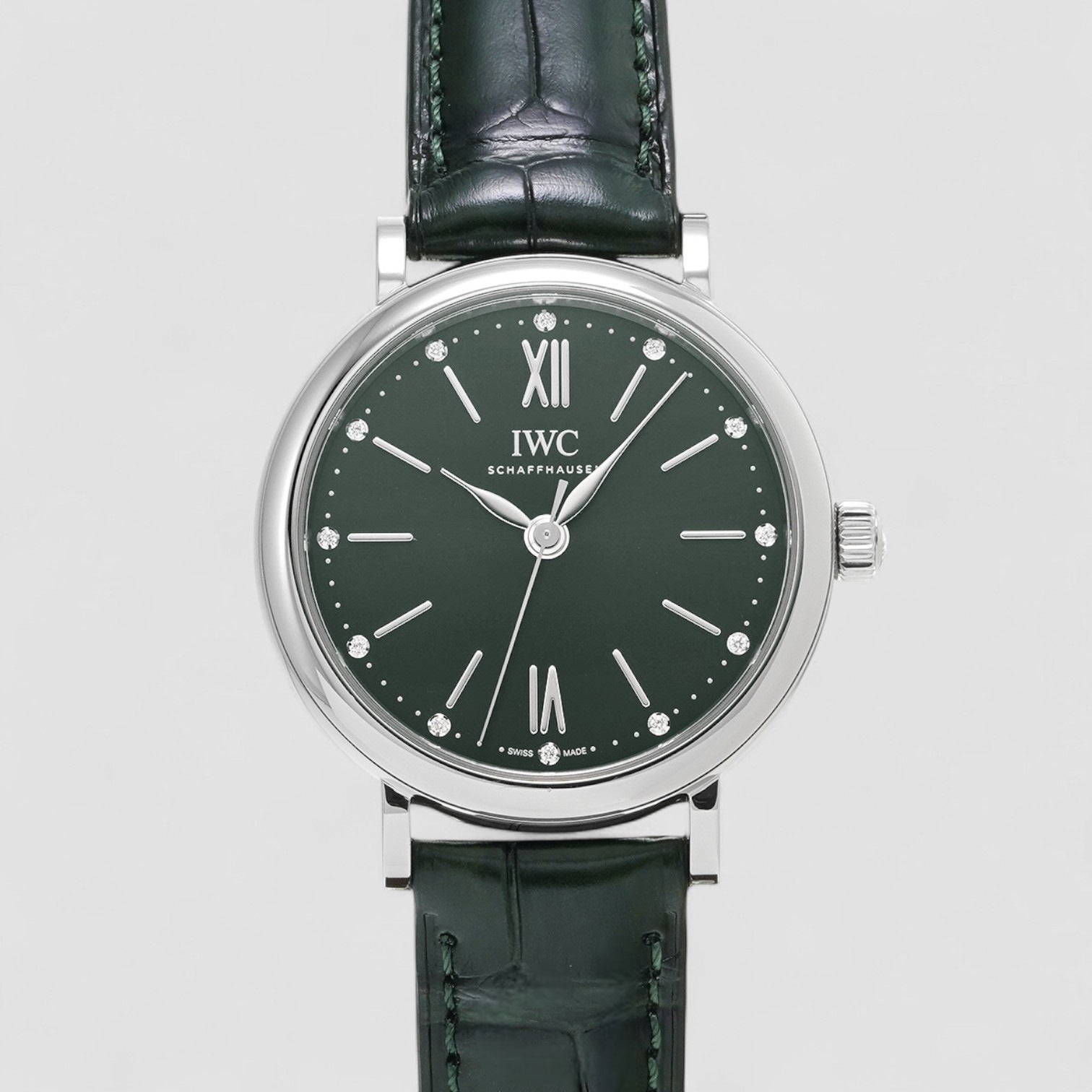 Portofino Automatic Diamond Green Dial Ladies Watch