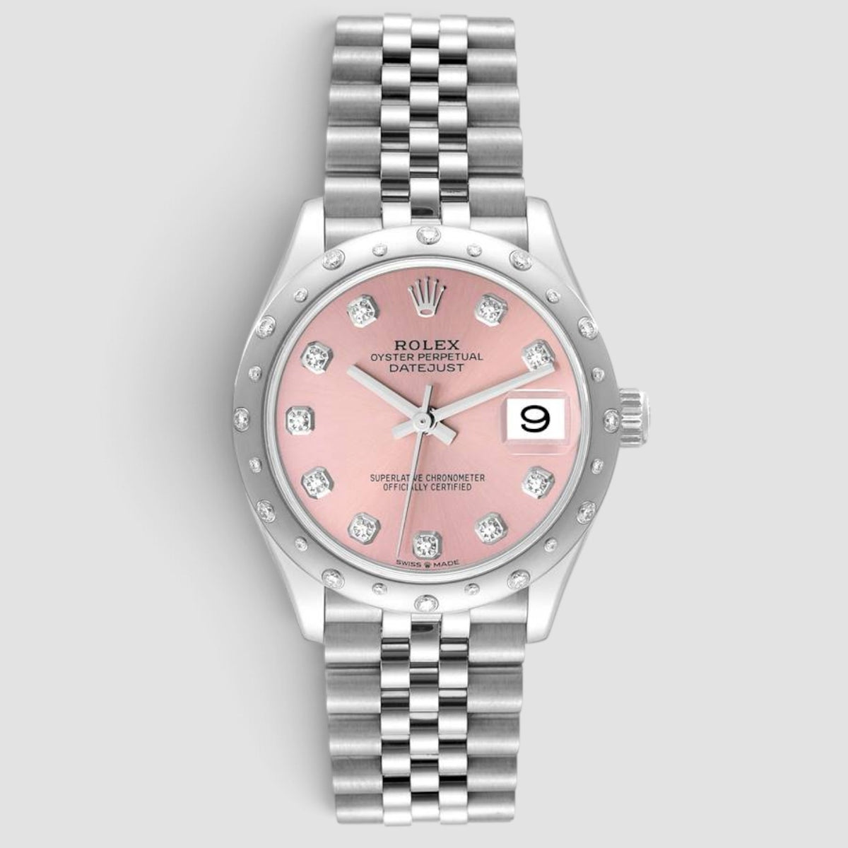 Datejust 31 Pink Diamond Dial Jubilee