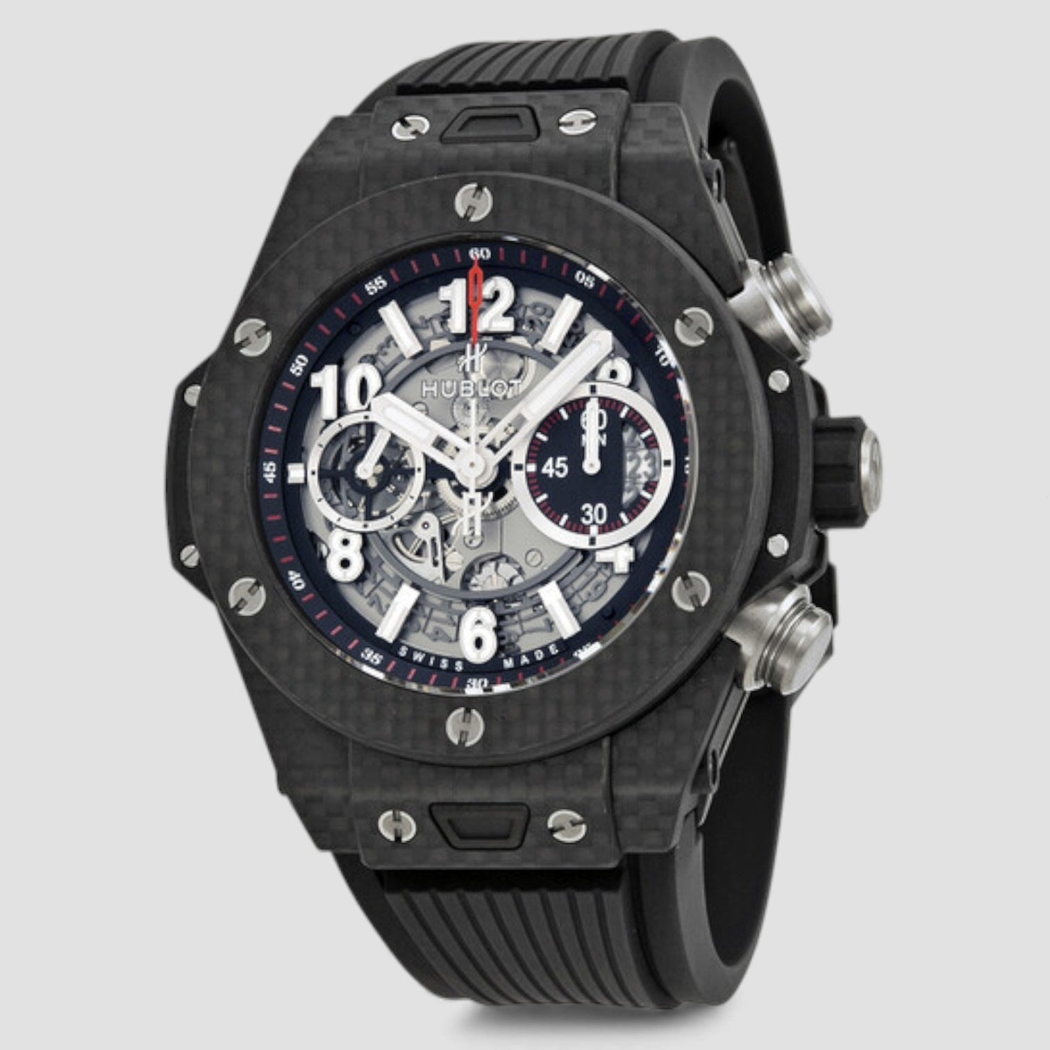 Big Bang Unico Carbon Automatic Skeletal Dial Men's Watch