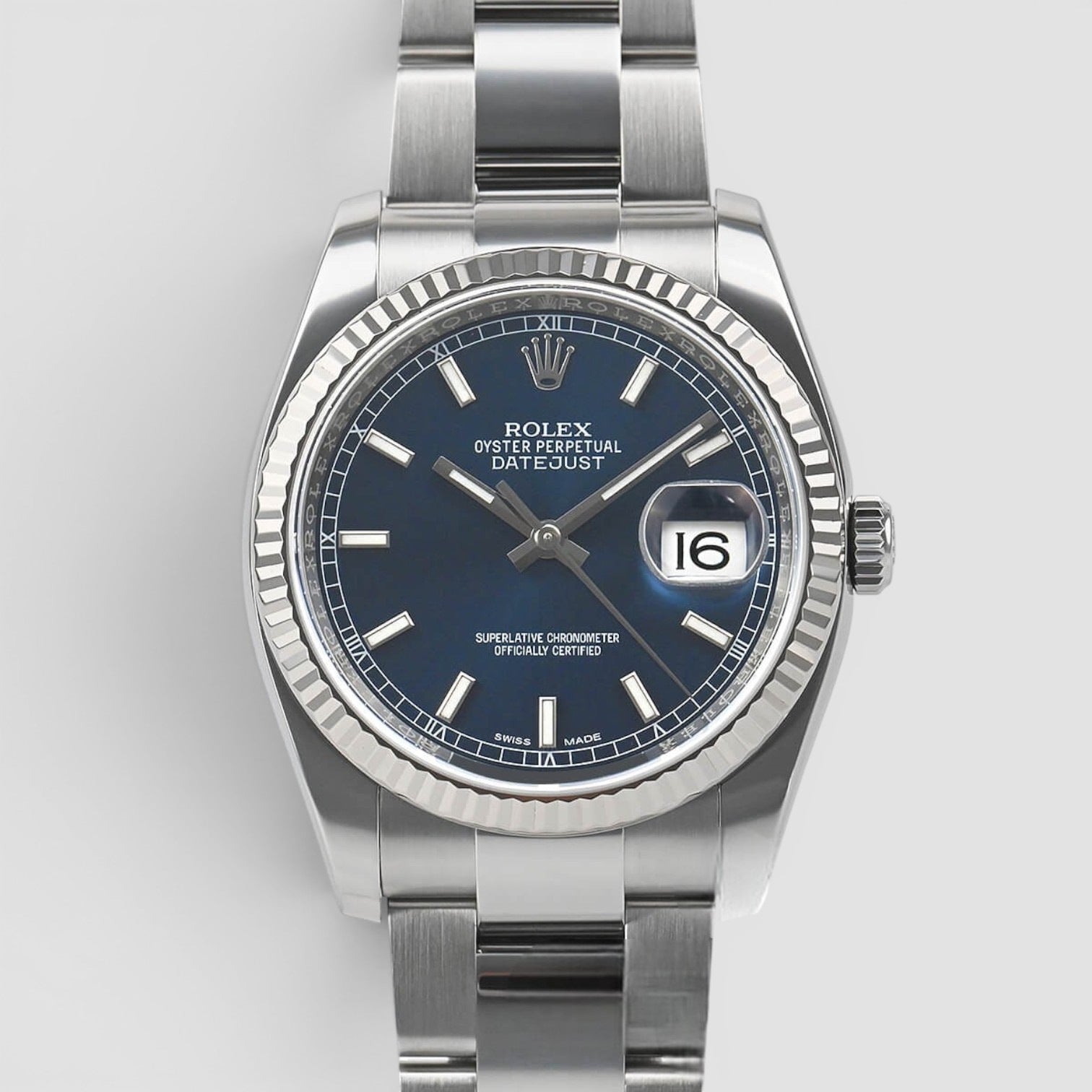 Datejust 36 Blue Dial Index Oyster