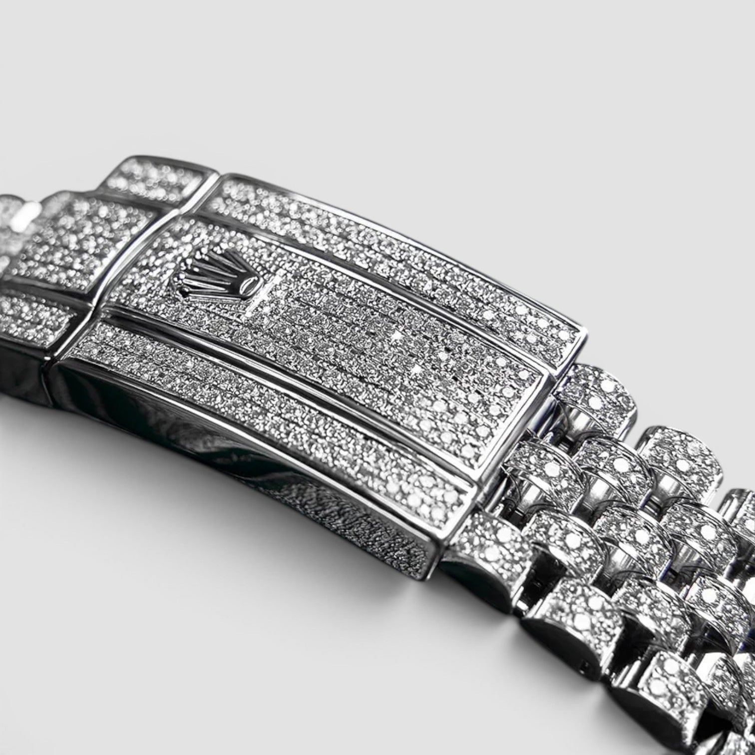 Datejust 41mm Stainless Steel Fully Custom Diamond-Set "Covert" Dial