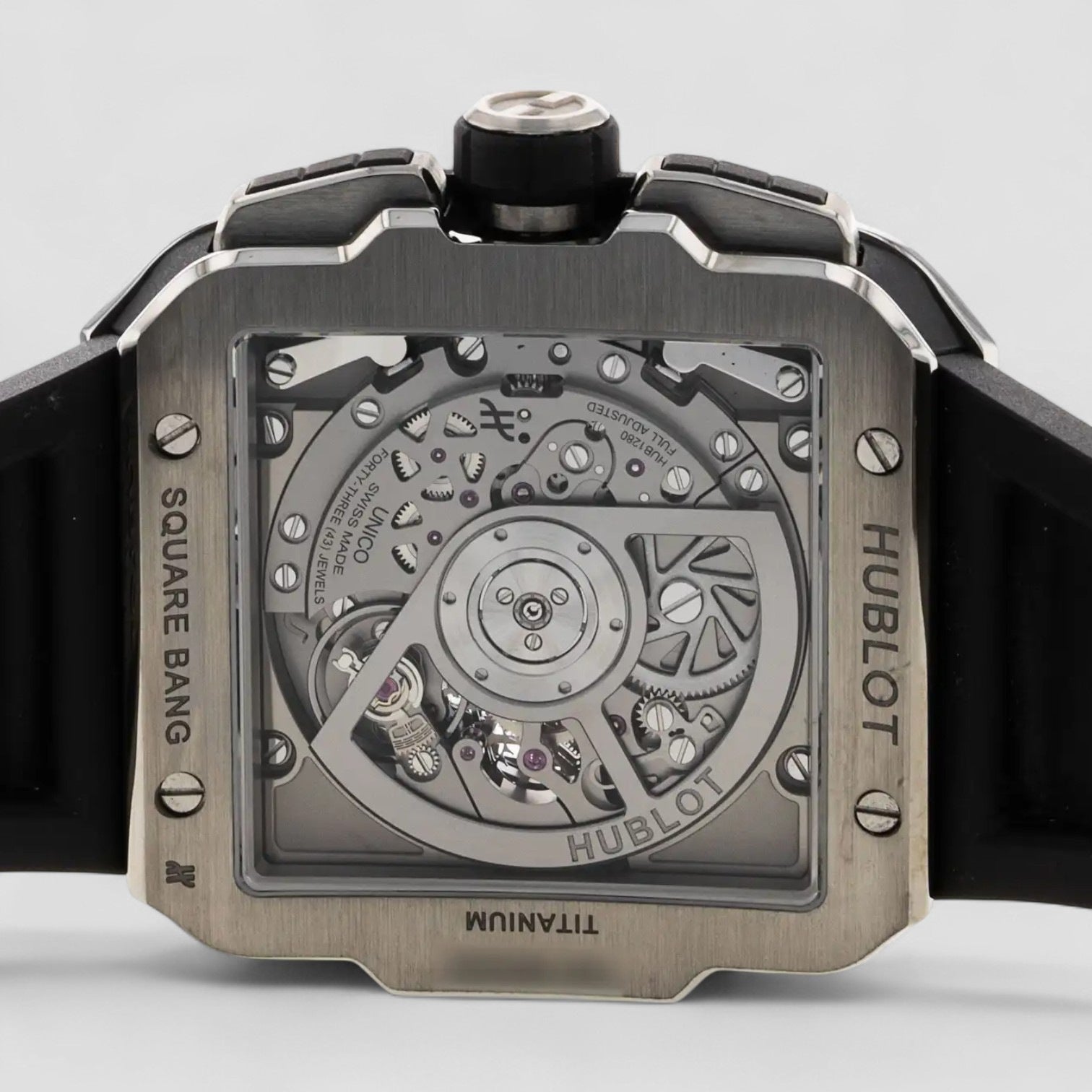 Square Bang Chronograph 42mm Titanium Skeleton Men's Watch