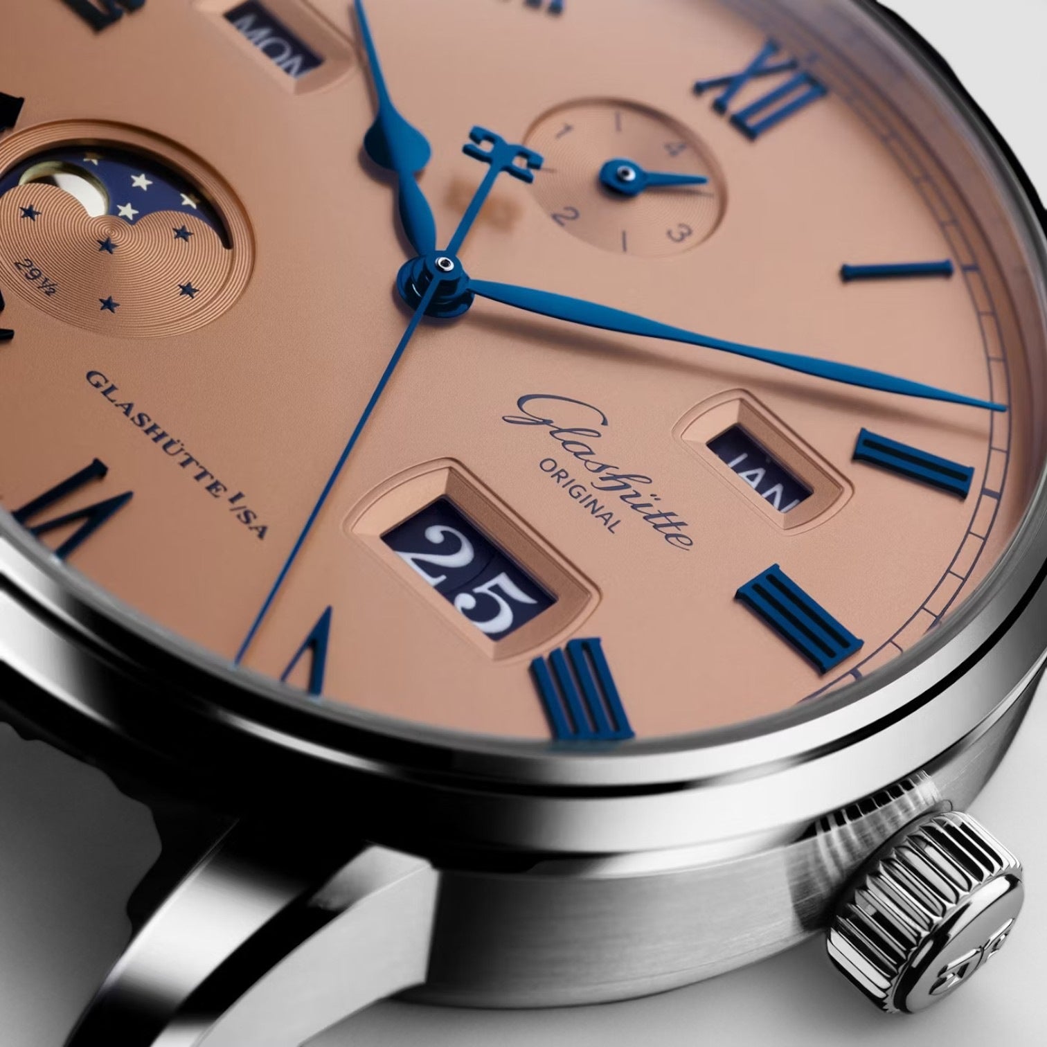 Senator Excellence Perpetual Calendar Salmon 42mm
