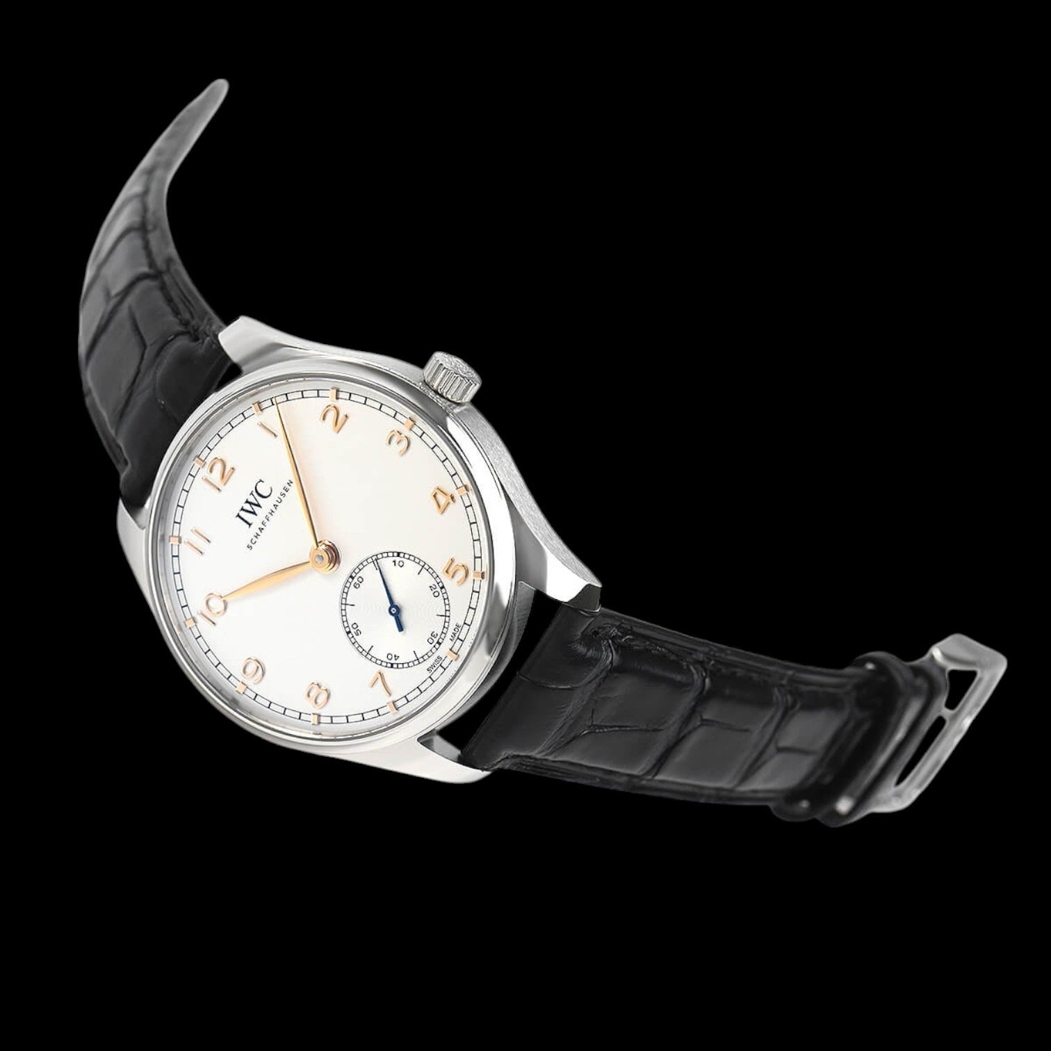 Portugieser Automatic 40mm SS Silver Dial / Rose Gold Numerals