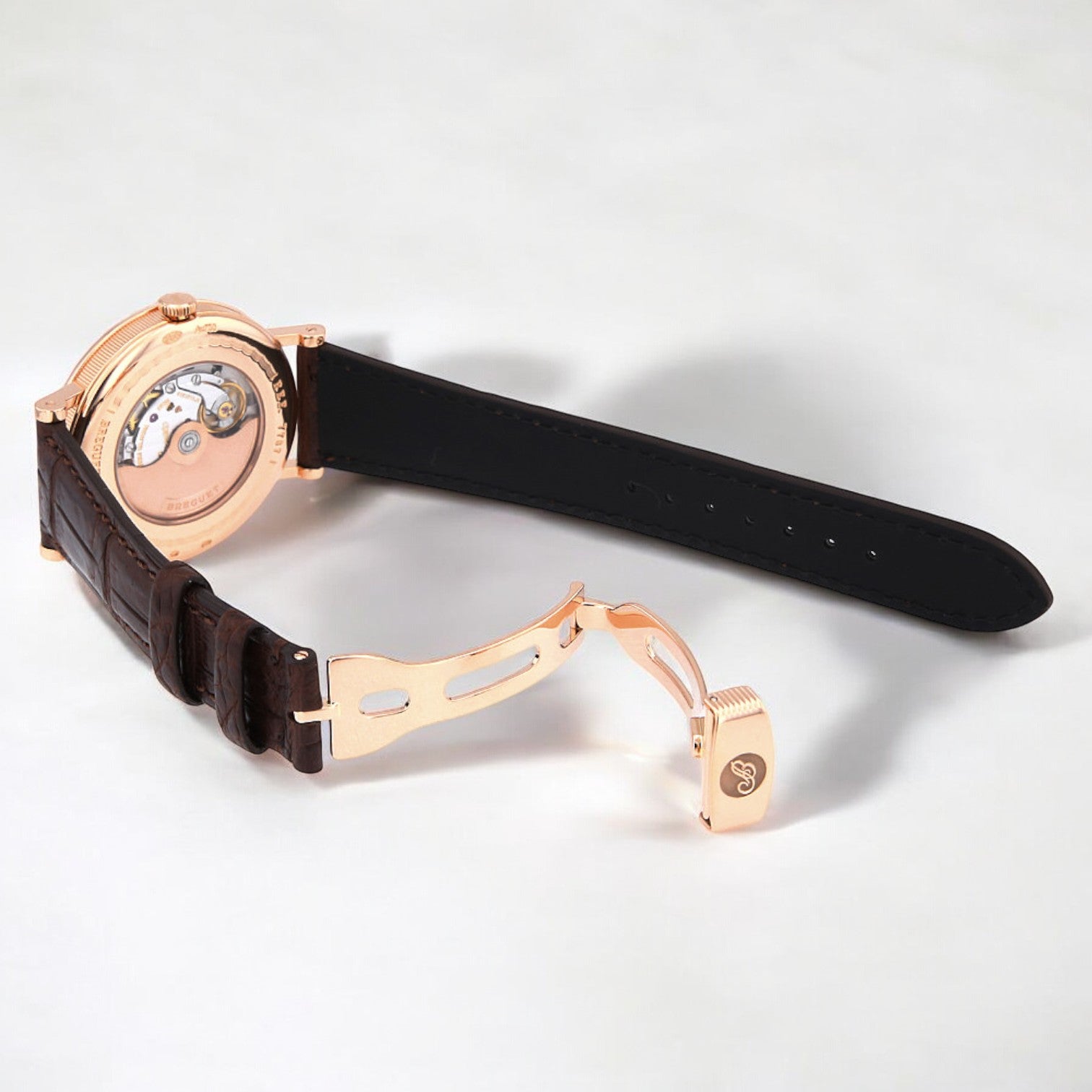 Classique Moonphase 18K Rose Gold Enamel Dial