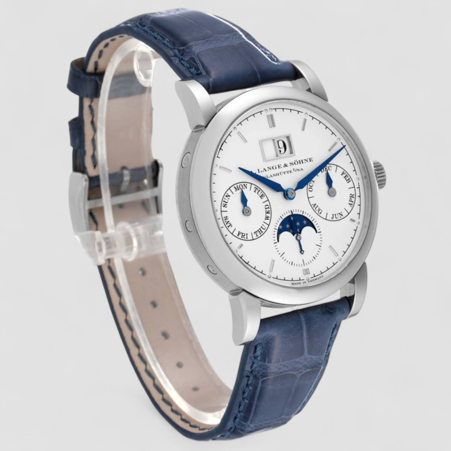 Saxonia Annual Calendar 18K White Gold