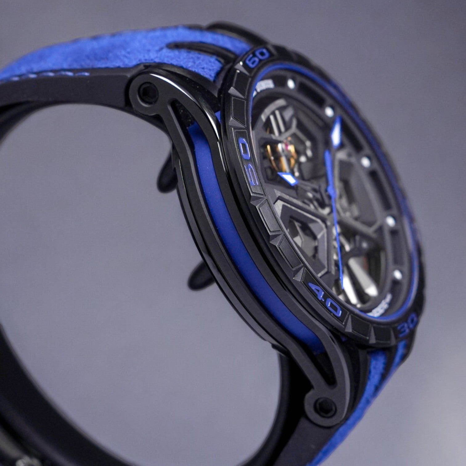 EXCALIBUR SPIDER HURACAN 45MM BLACK DLC TITANIUM