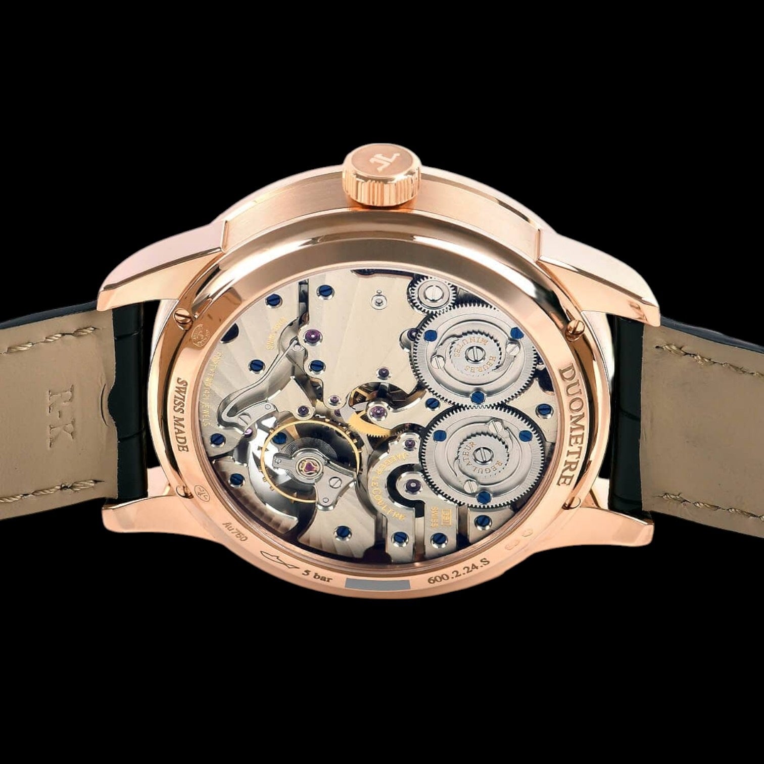Duometre Quantieme Lunaire 18ktPink Gold Men's Watch