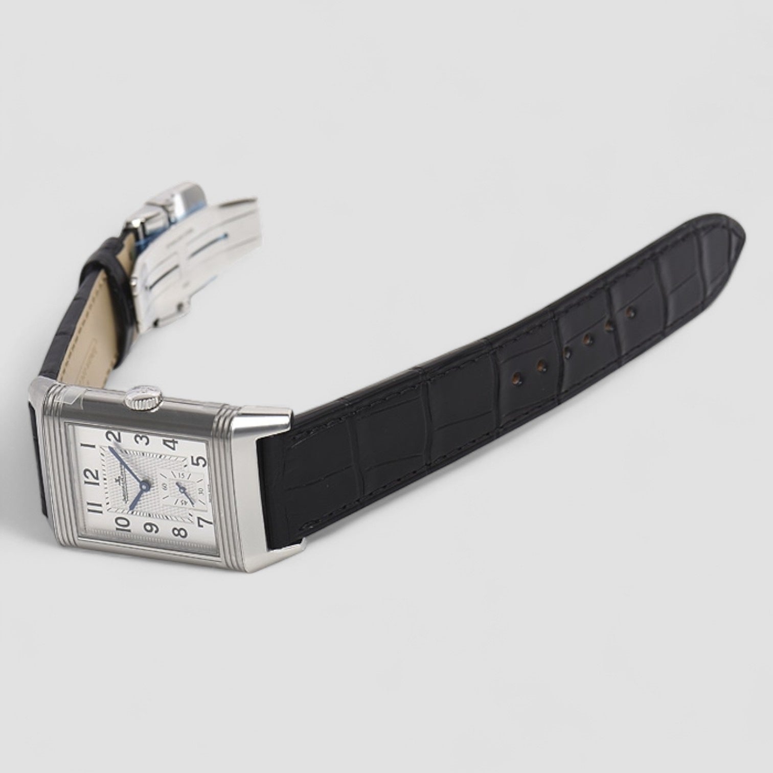 Reverso Duo Day Night Steel Mens Watch