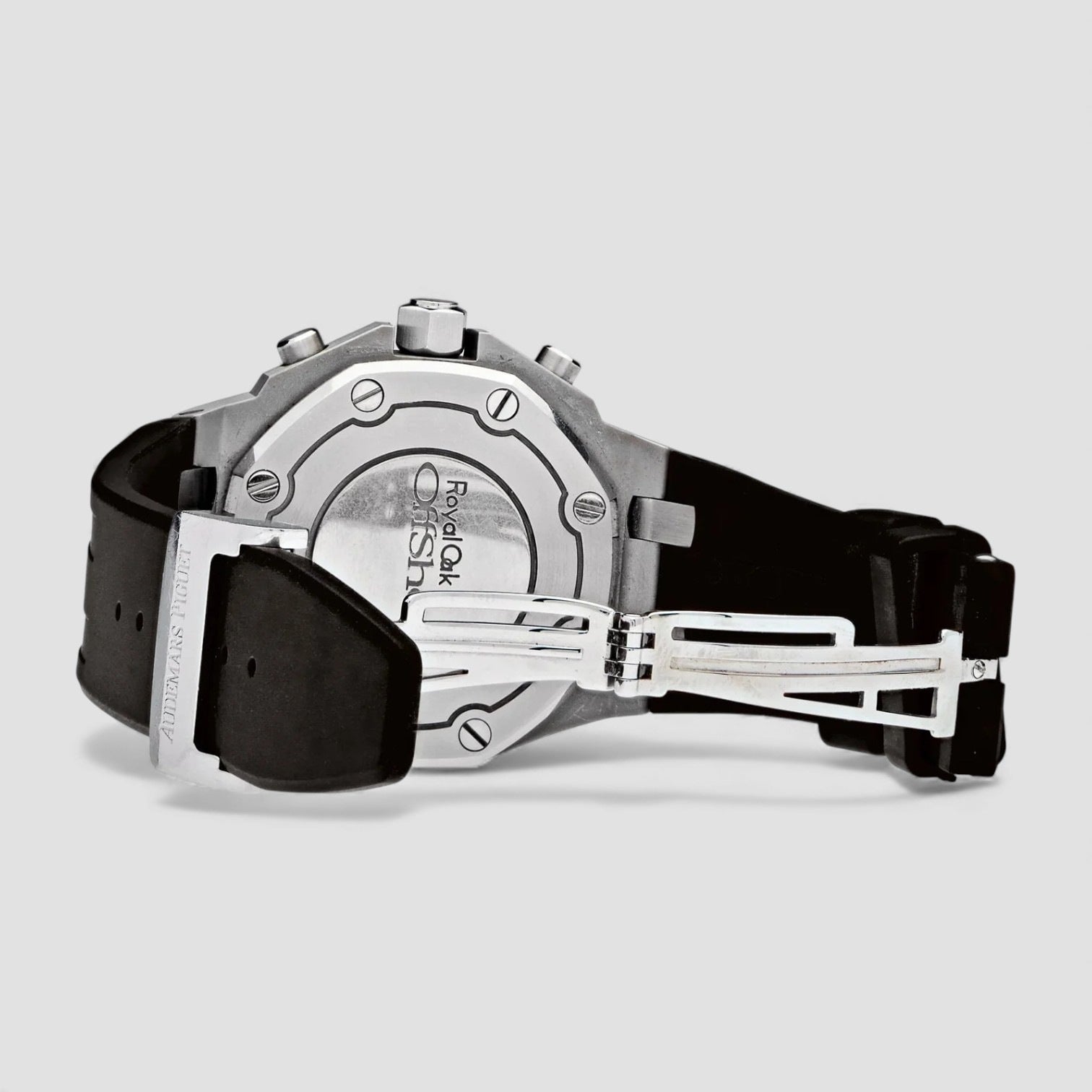 Royal Oak Offshore 'Lady' Stainless Steel Black Dial Diamond Bezel