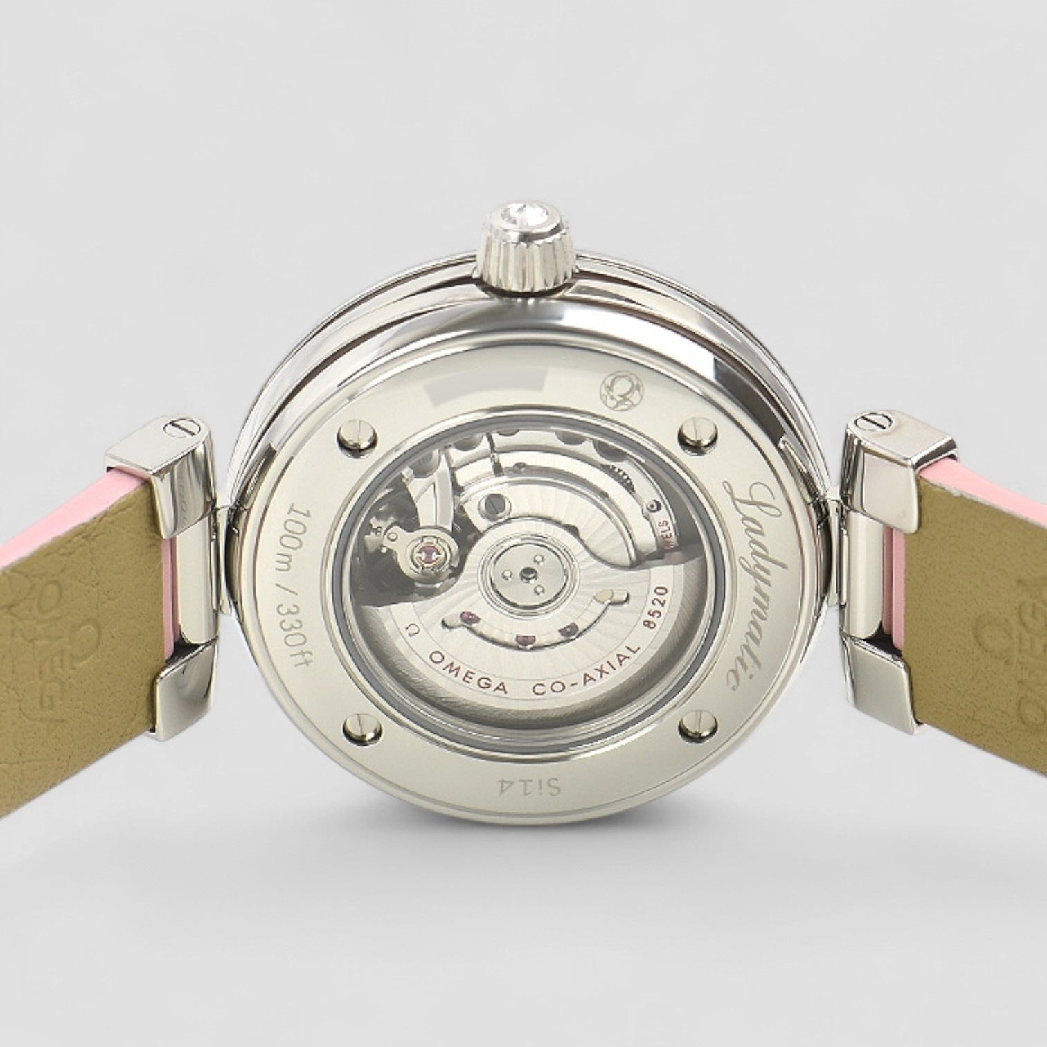 De Ville Ladymatic Co-Axial 34mm Rosa/Läder Ø34 mm