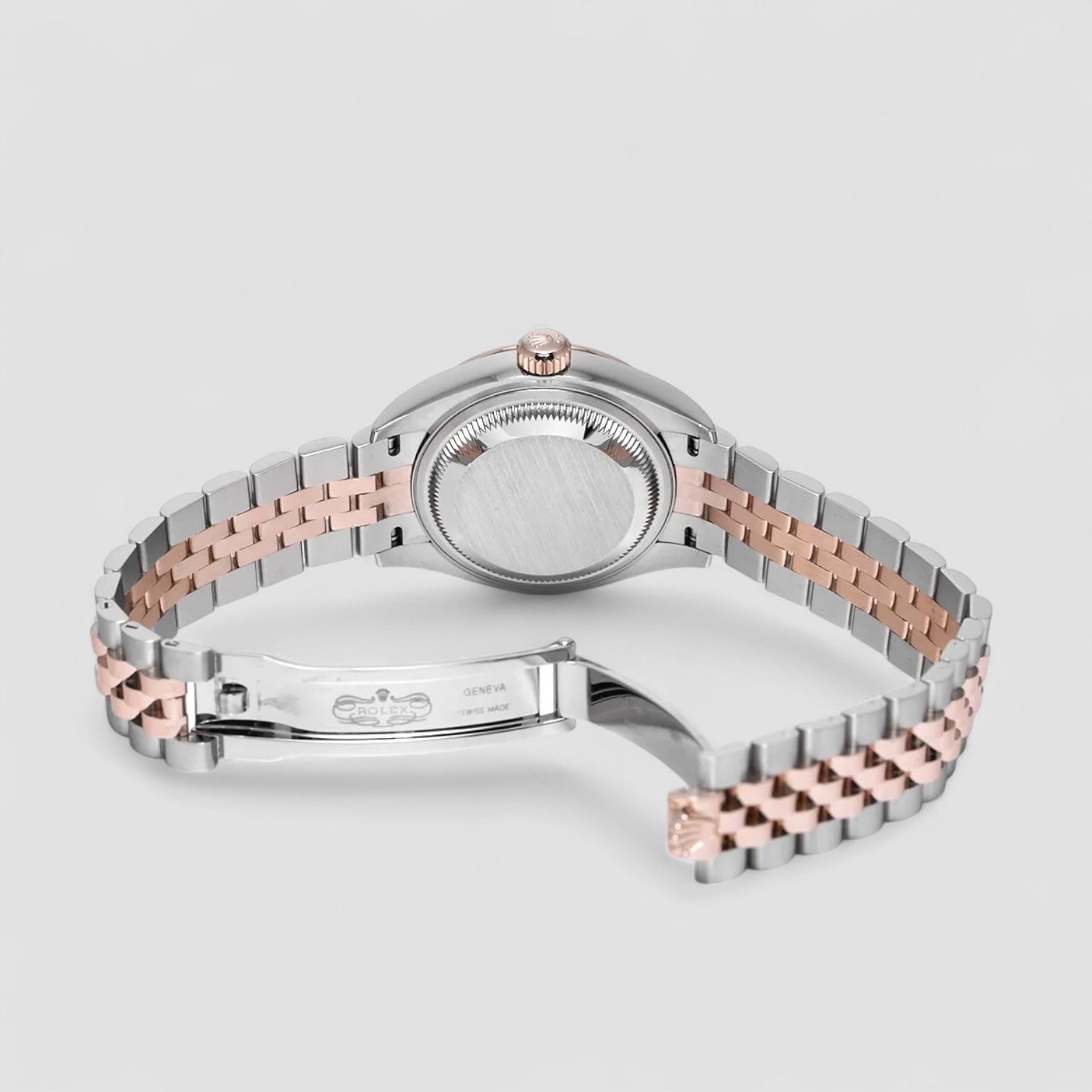 Lady-Datejust 28 Rolesor Rose Fluted / Jubilee / Sundust 28mm