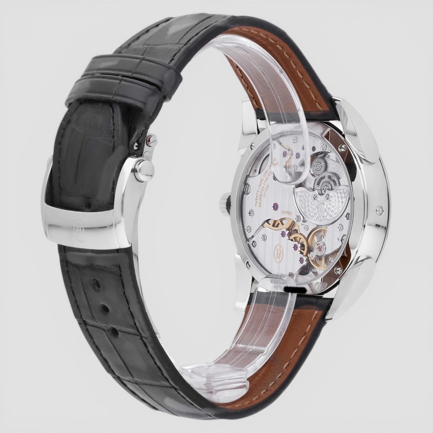 Tonda 1950 Lune 39.10 Steel / Black / Strap
