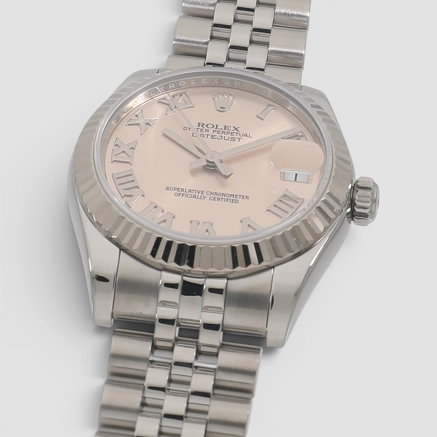 Datejust 31 pink roman dial jubilee