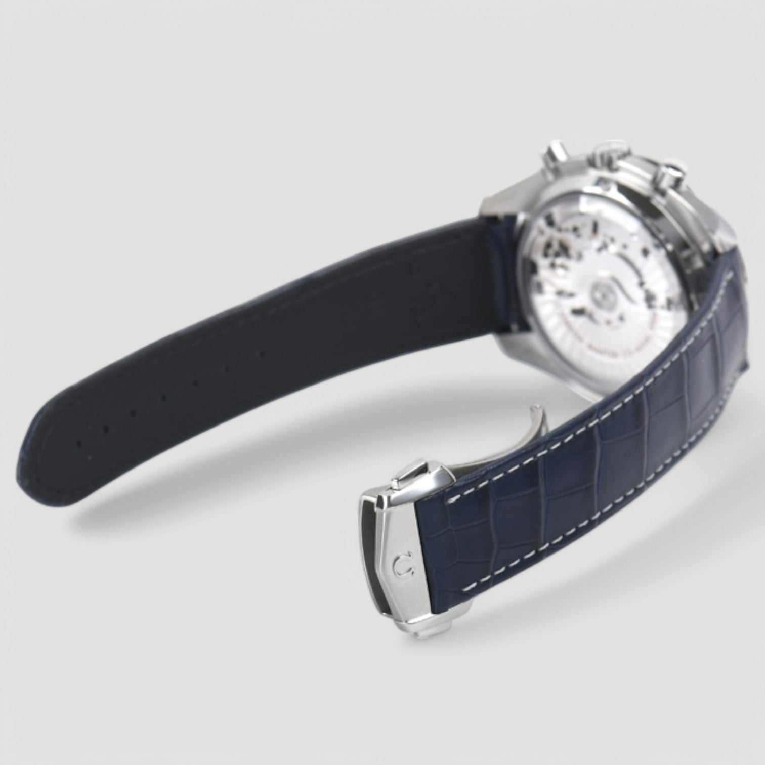 Speedmaster Automatic Moon Blue Dial Description