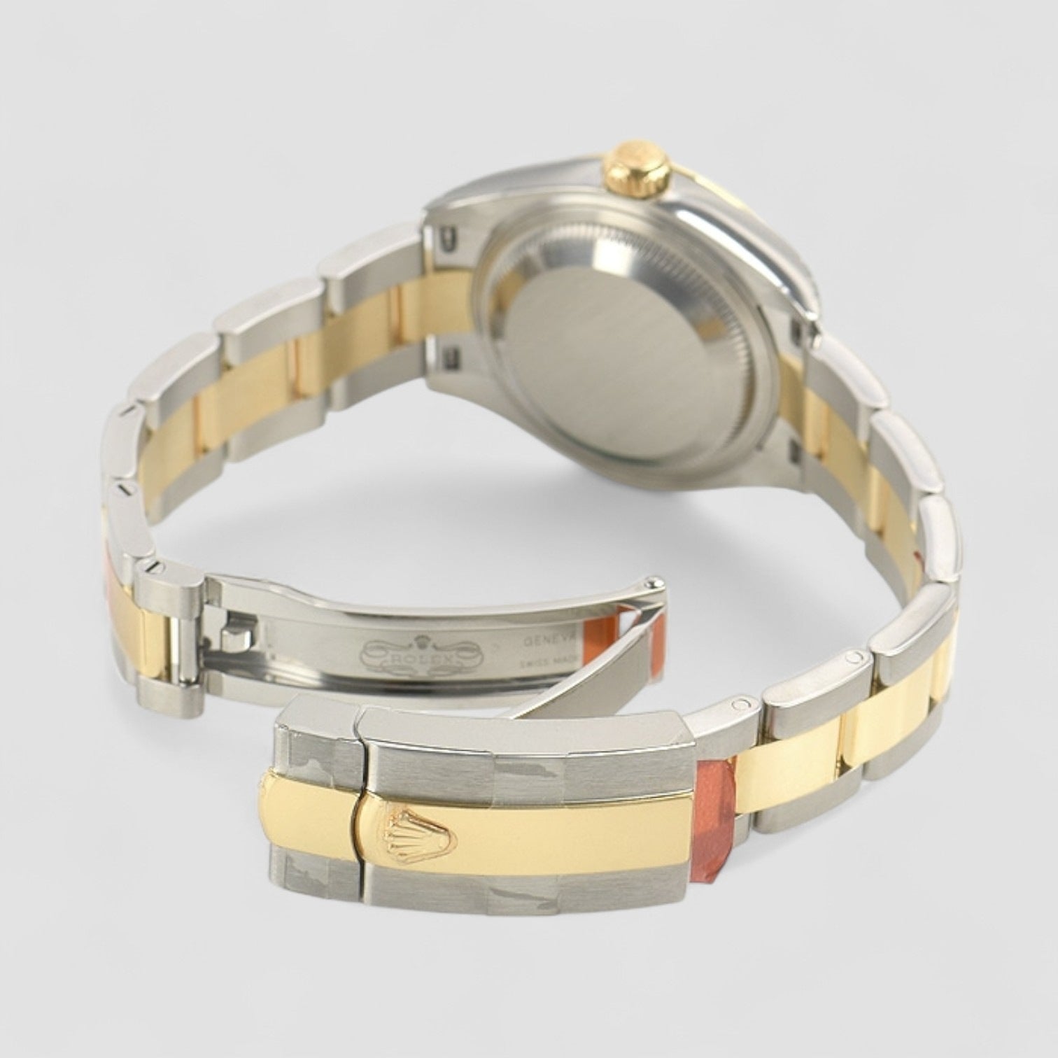 Lady-Datejust Mint Green Diamond Dial 18L Yellow Gold 28mm