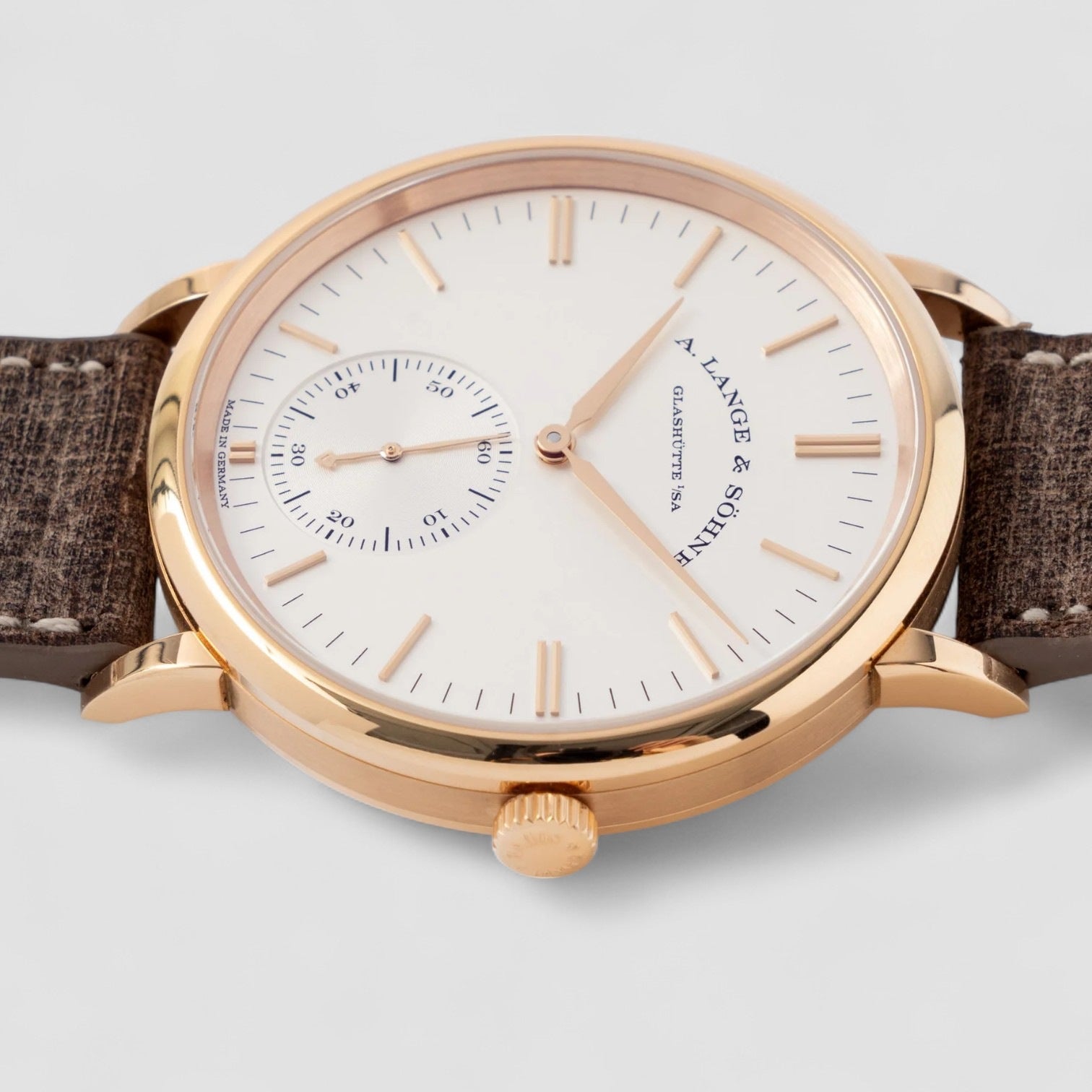 Saxonia 18kt Pink Gold Automatic Silver Dial Men's Watch