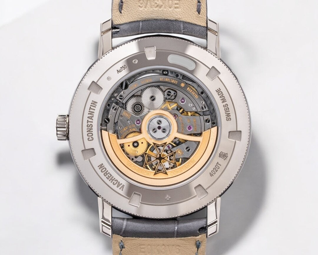 Traditionnelle Complete Calendar Openface 18K White Gold