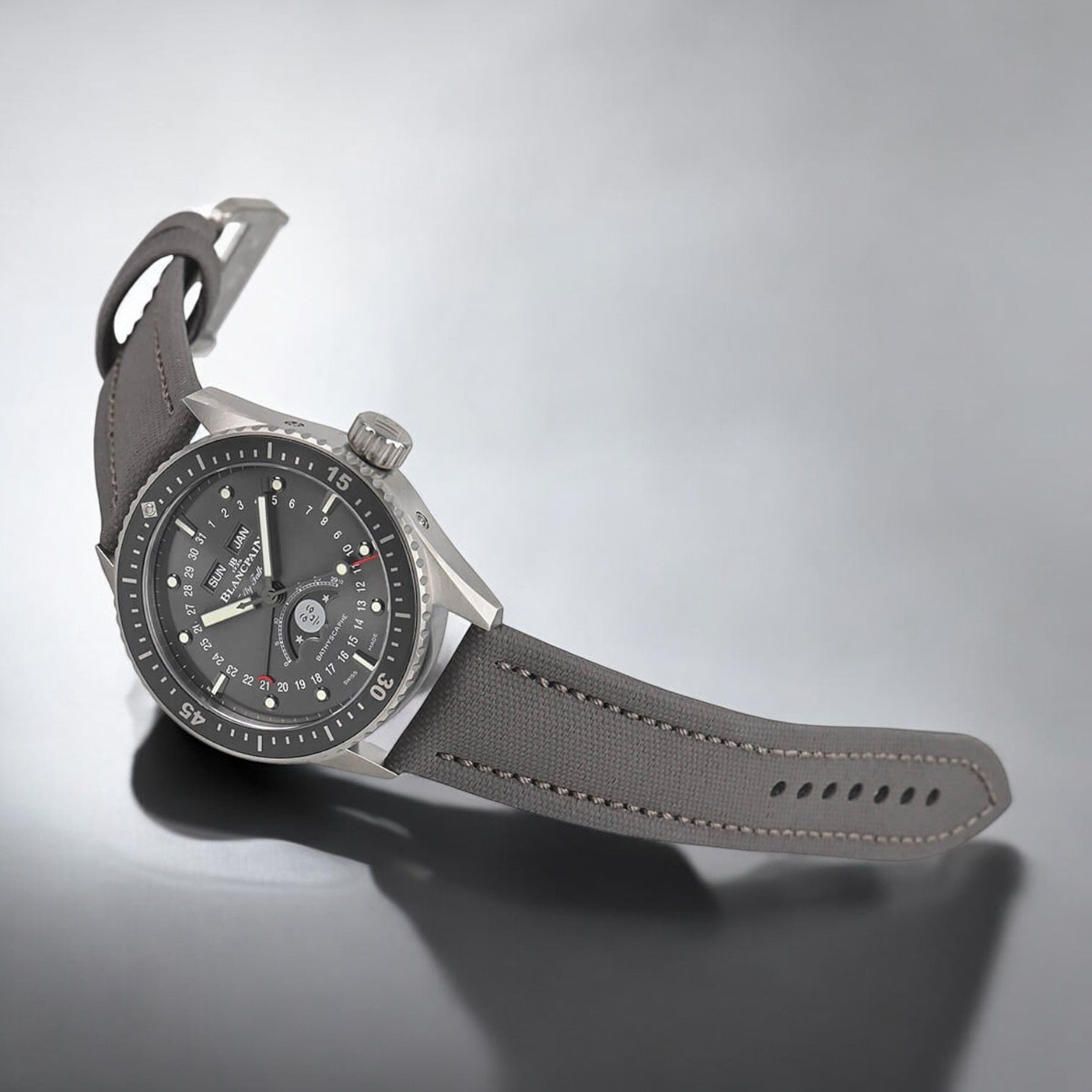 Fifty Fathoms Bathyscaphe Quantieme Complet Phases