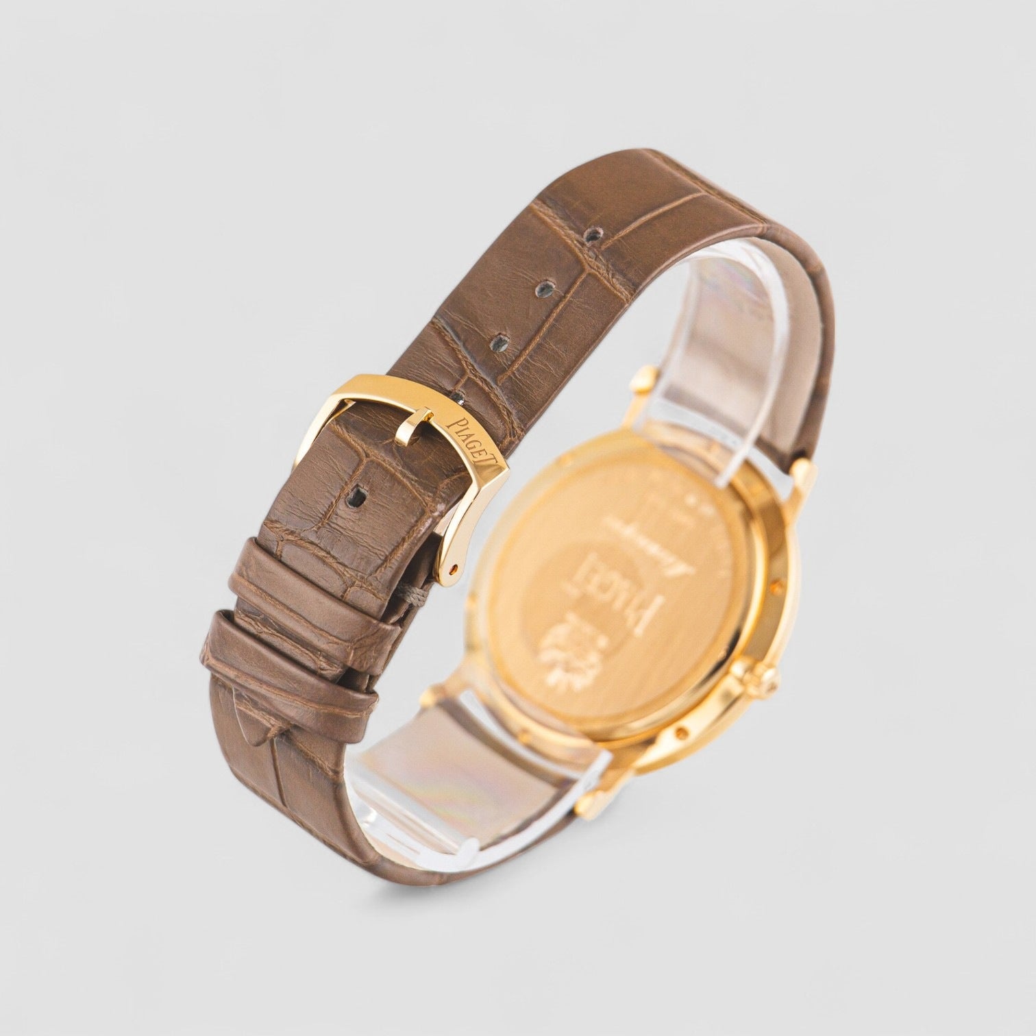 Altiplano White Dial 18kt Rose Gold Ladies Watch