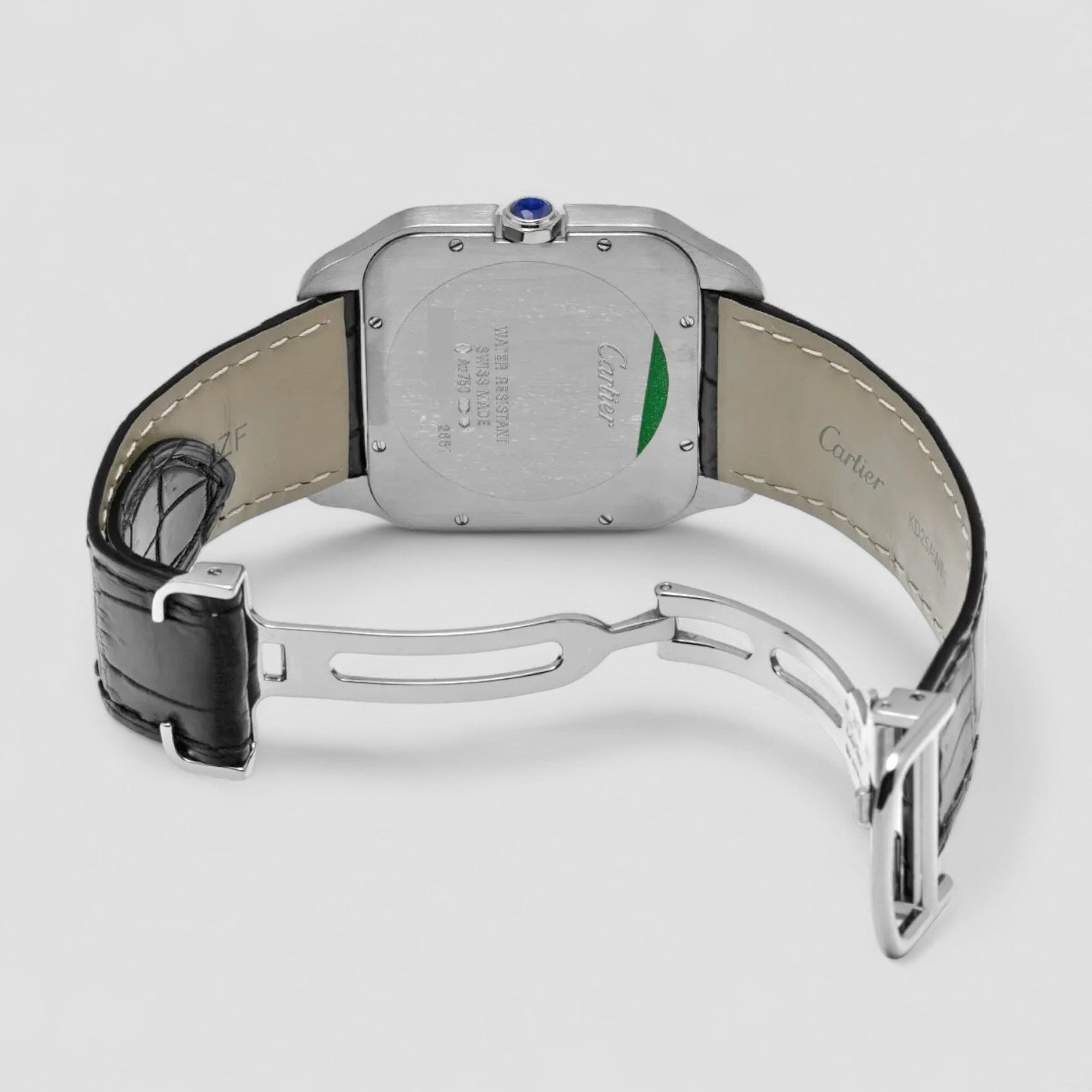 Santos Dumont White Gold Manual Wind