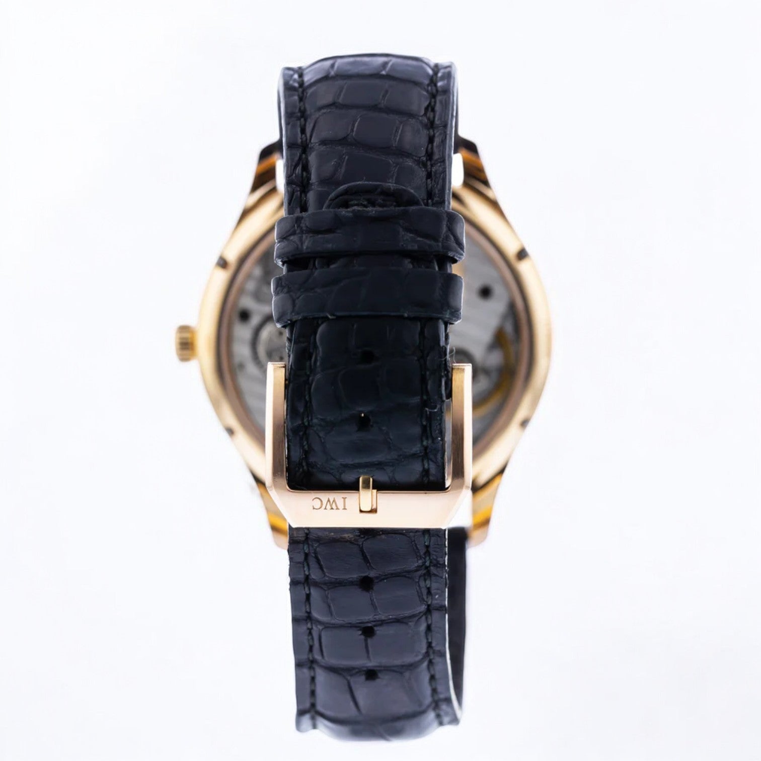 Portuguese Hand Wound Silver Dial 18K Rose Gold