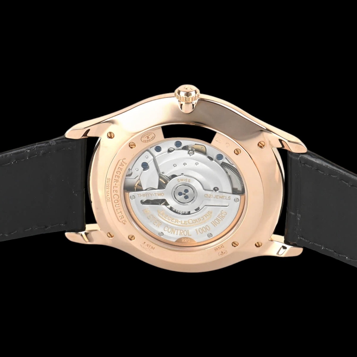 Master Grande Ultra Thin Beige Dial Dark Brown Leather Men's Watch