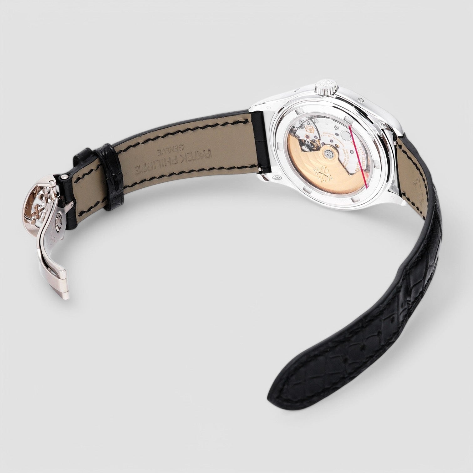 Annual Calendar 18K White Gold Blue Dial / Diamond Bezel