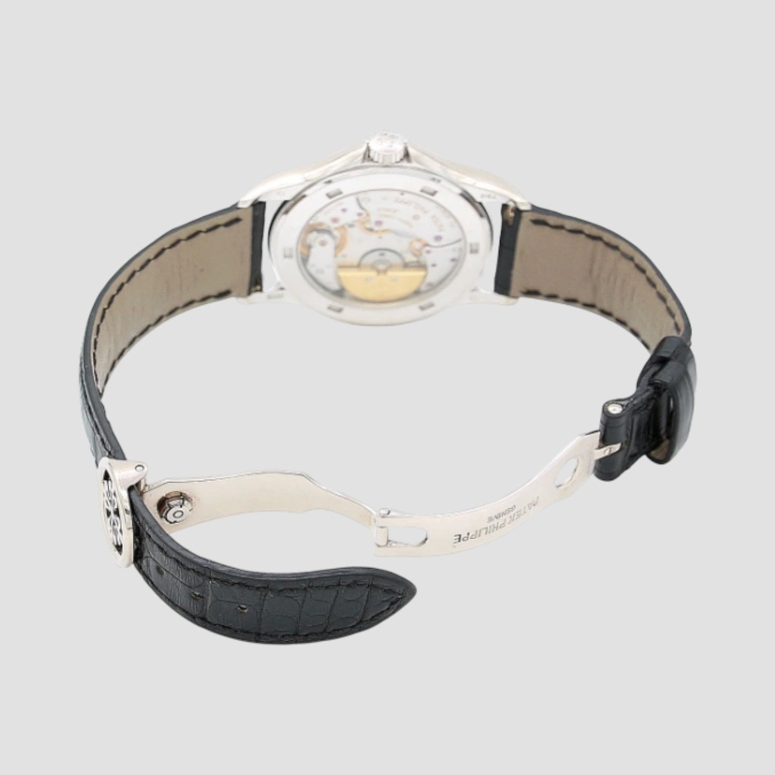 World Time Automatic White Gold Mens Watch