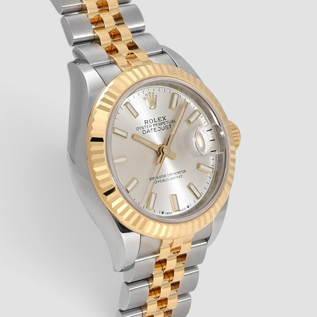Lady-Datejust 28 Silver Index Dial Jubilee