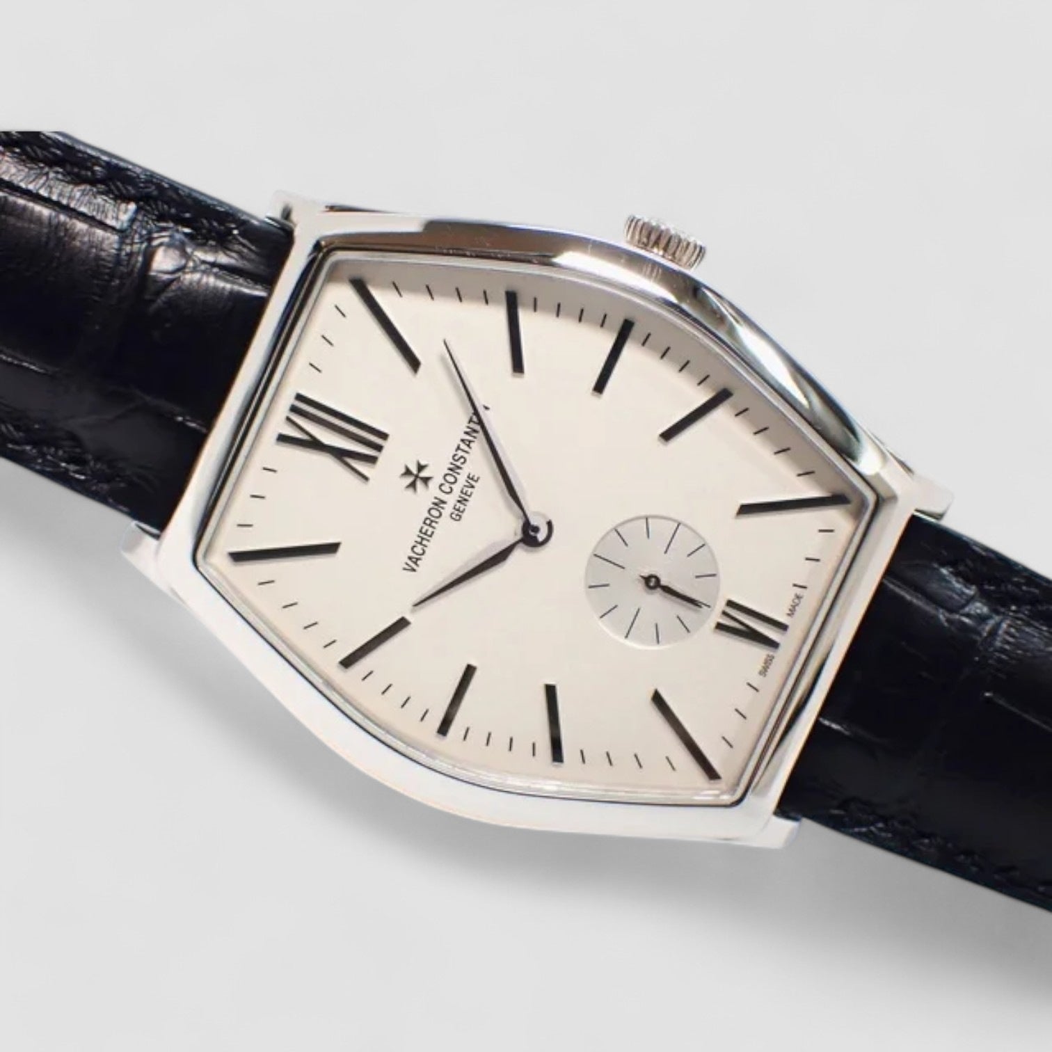 Malte Small Seconds Manual Silver Dial 18K White Gold