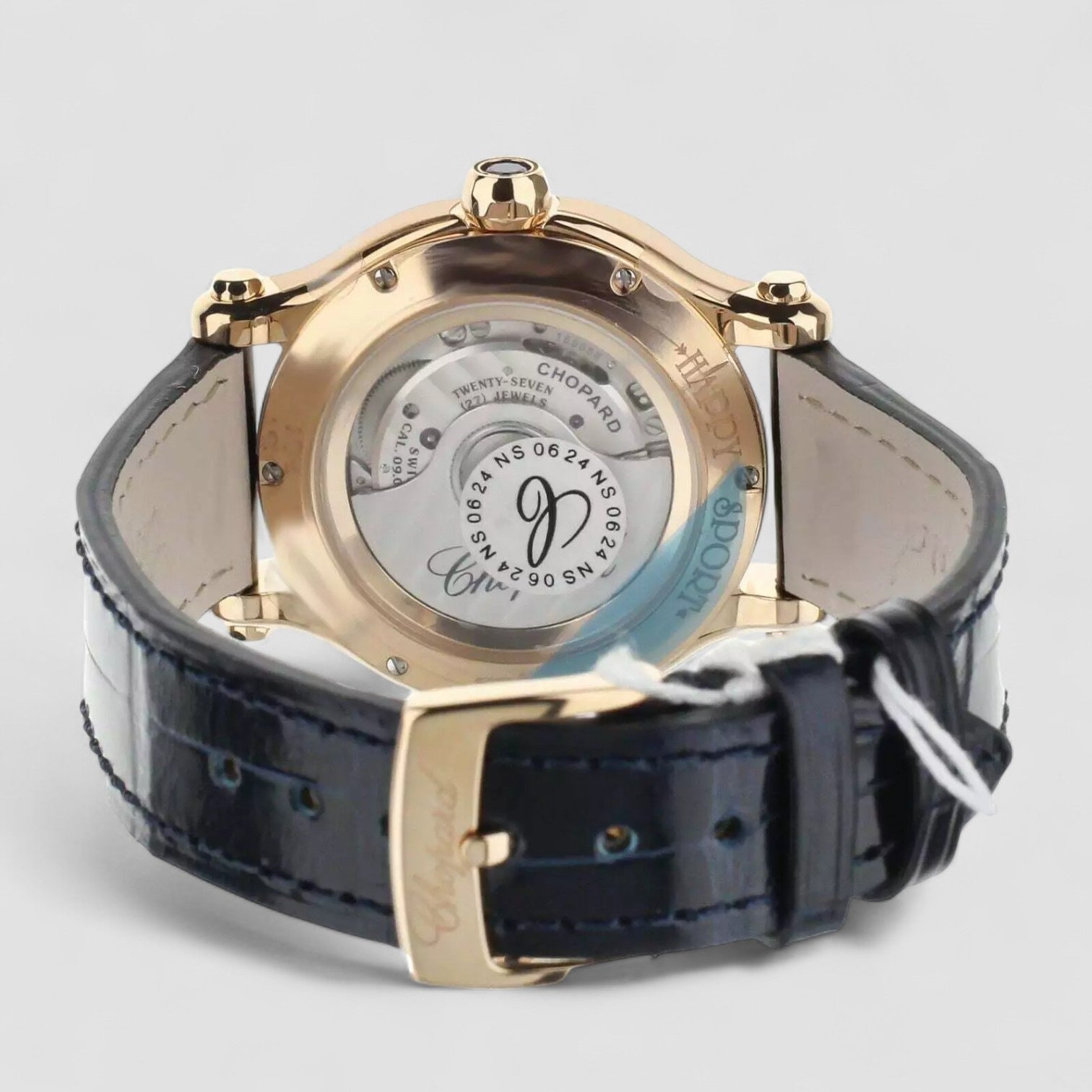 Happy Sport Automatic Rose Gold Diamond Bezel 33mm