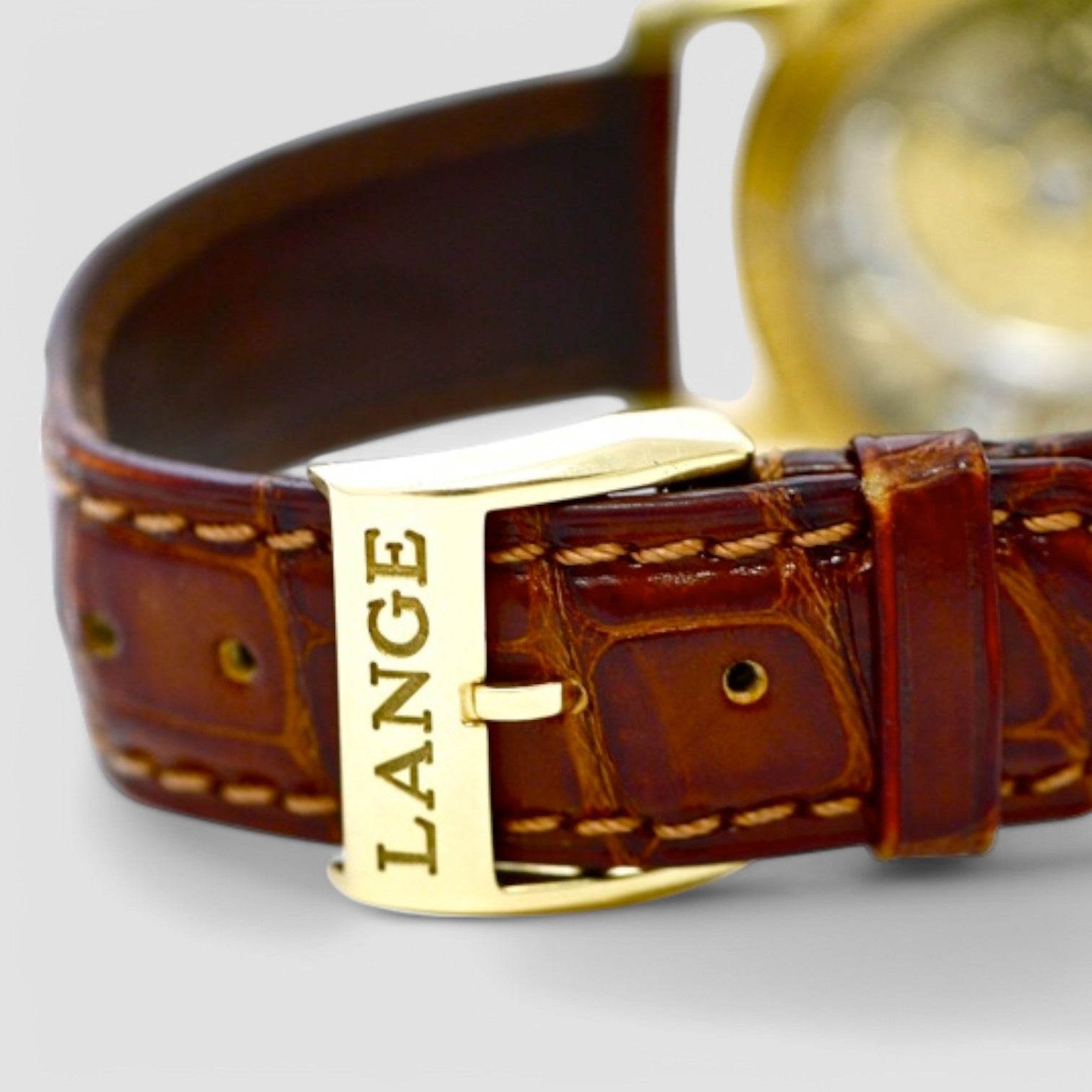 Grand Langematik Date 18K Yellow Gold