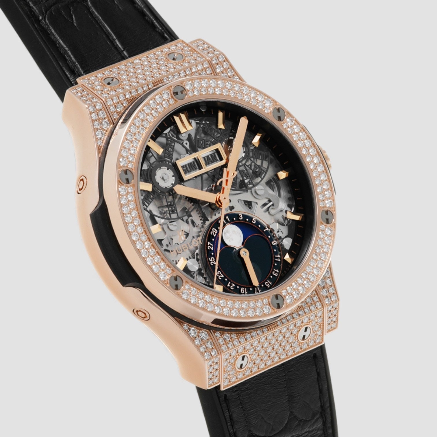 Classic Fusion Moonphase King Gold Pave