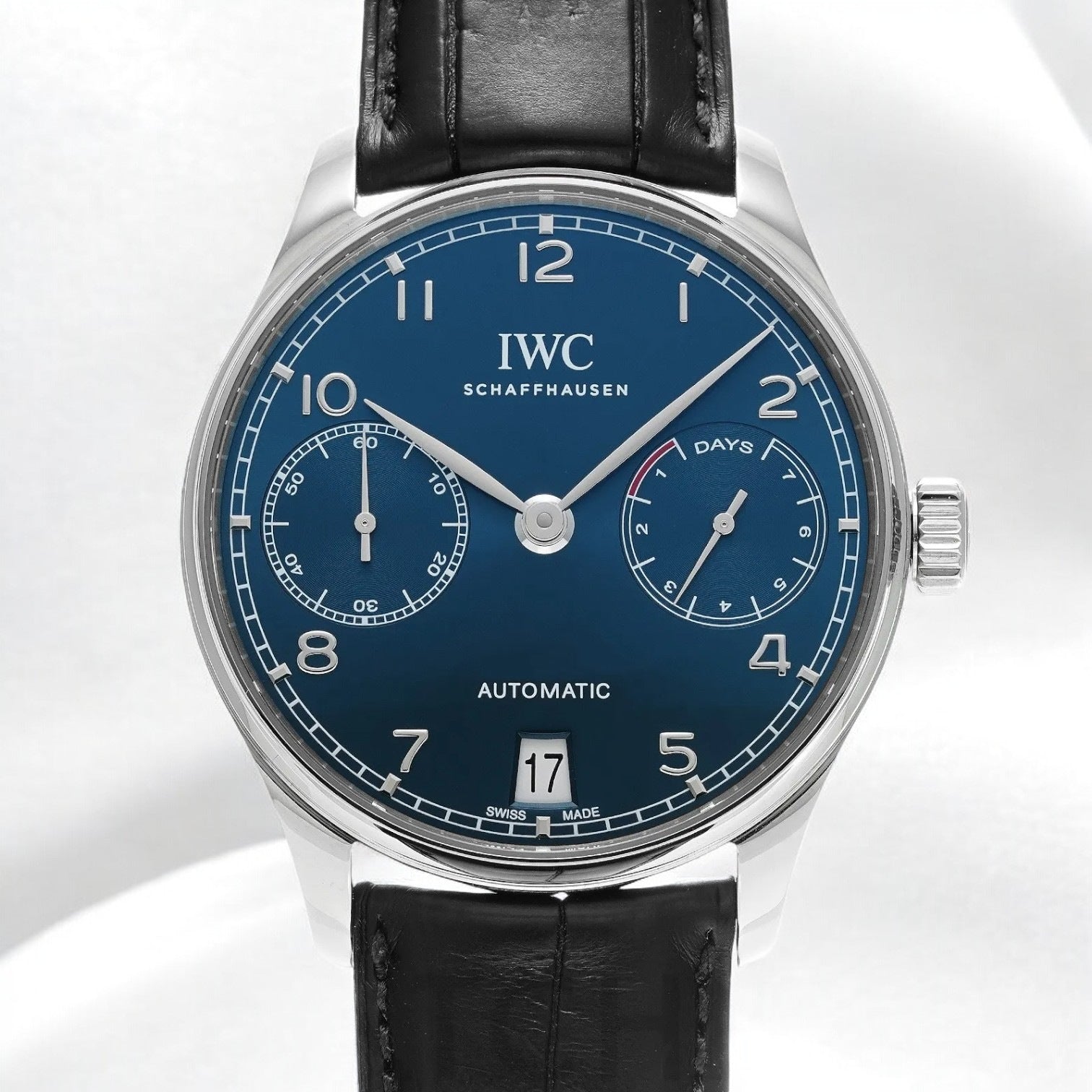 Portugieser 7 Day Automatic SS Blue Dial