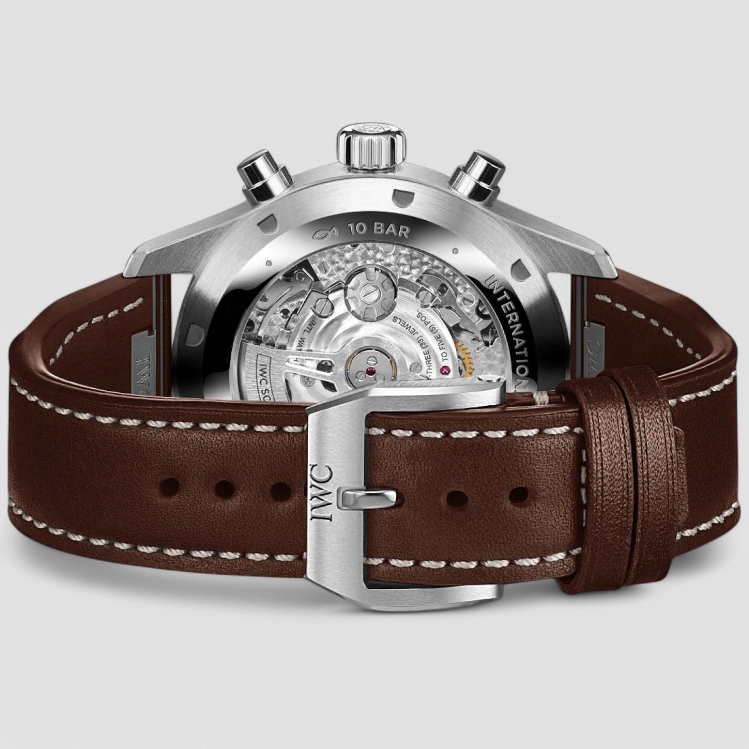 Pilots Green Dial Chronograph/ Leather 43 mm