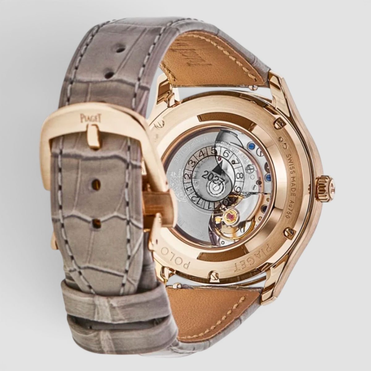 Polo Date 36mm 18K Rose Gold Diamond-Set Ladies’ Watch