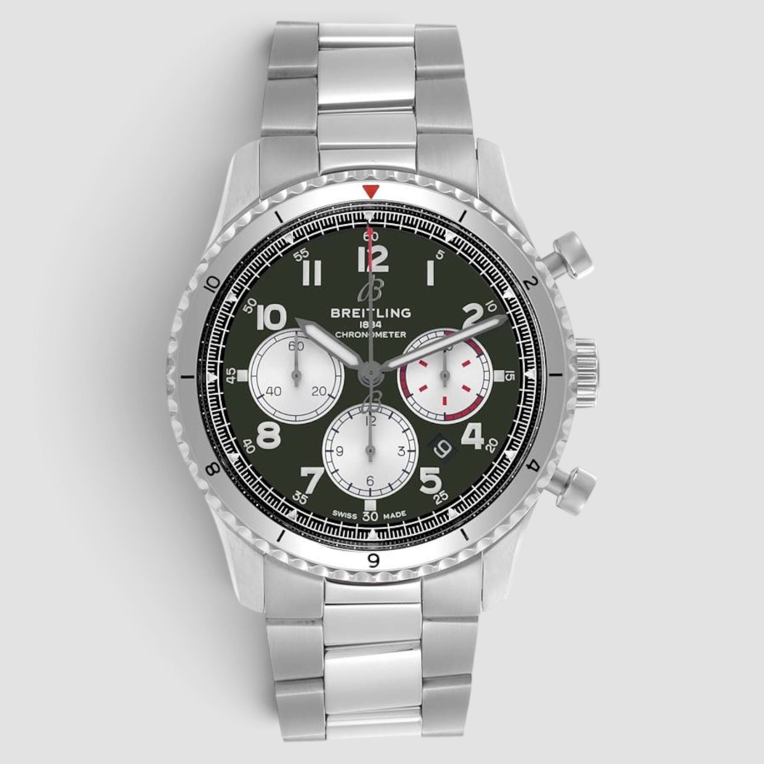 Aviator 8 B01 Chronograph 43 Curtiss Warhawk Green Dial