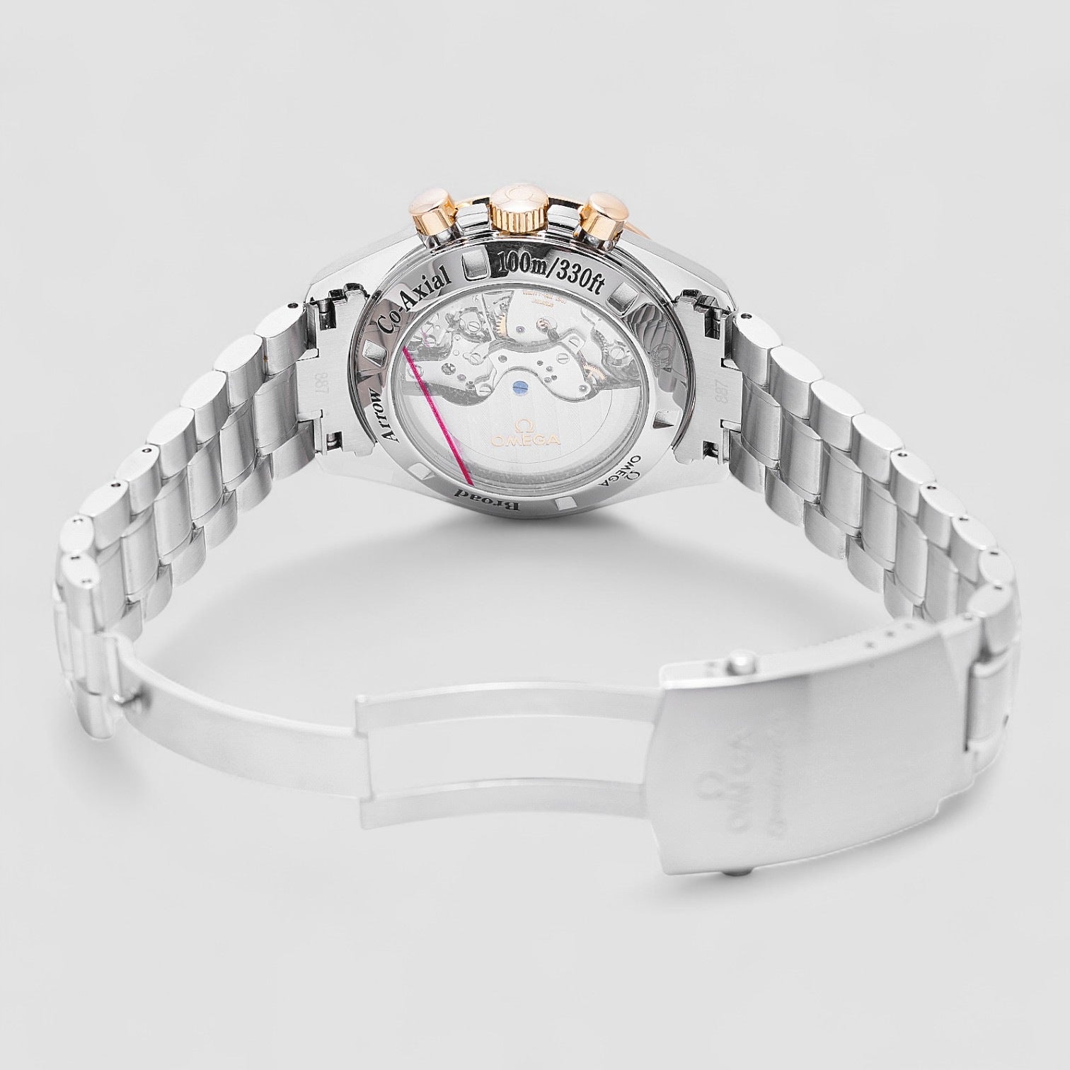 Speedmaster Broad Arrow 1957 Steel Rose Gold Unisex Watch