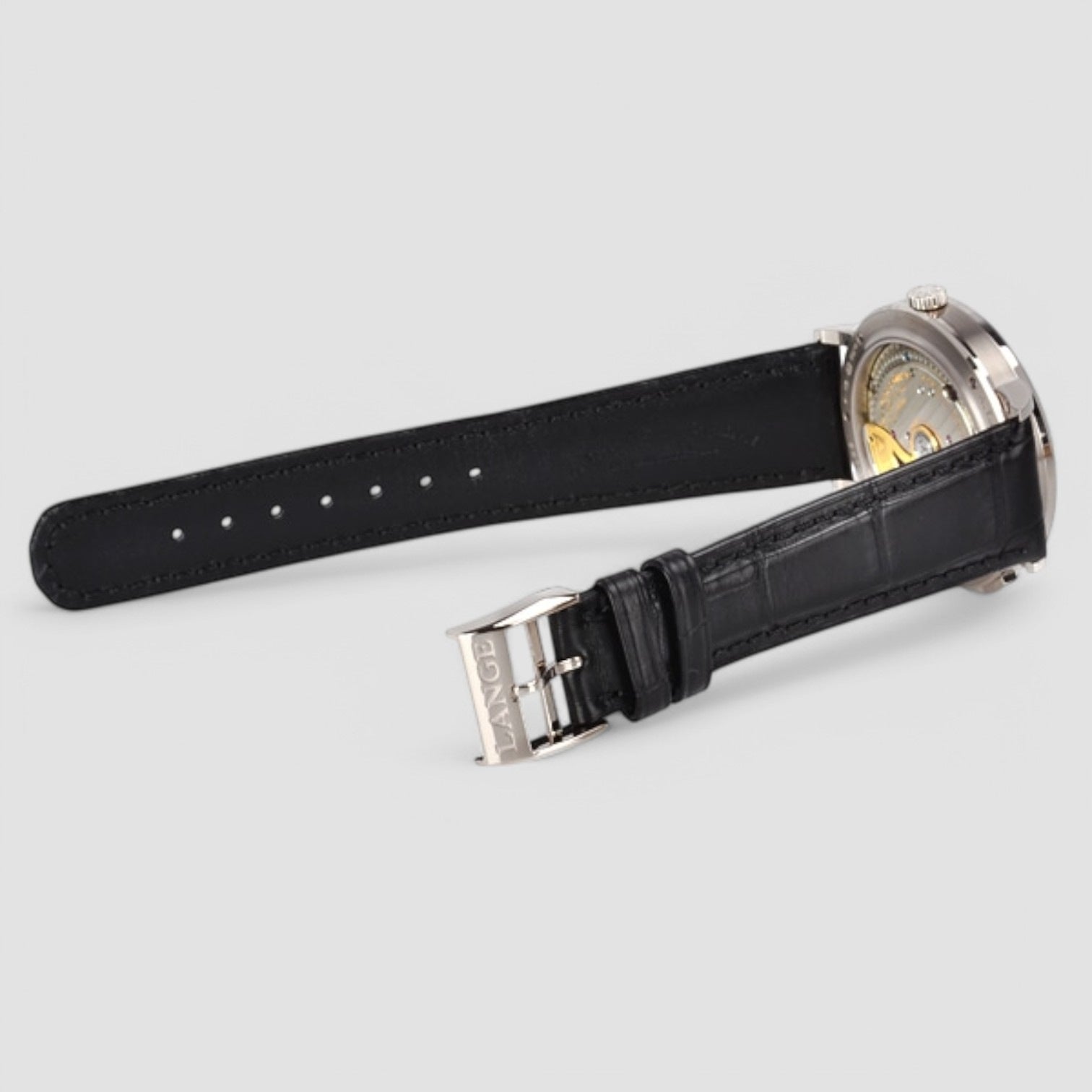 Saxonia Dual Time 18K White Gold