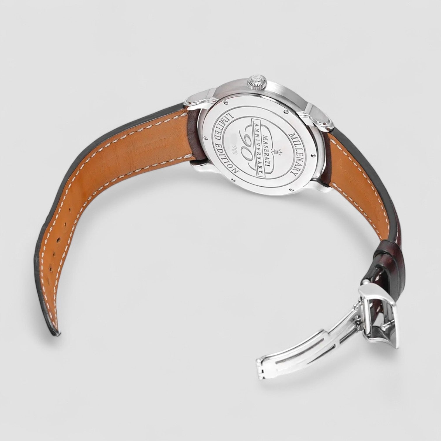 Millenary Silver colored/Leather Ø45 mm
