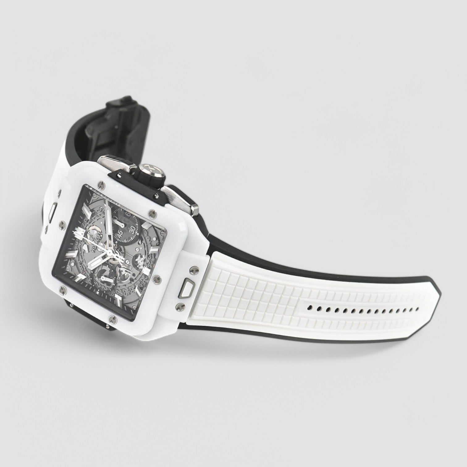 Square Bang Unico White Ceramic 42mm